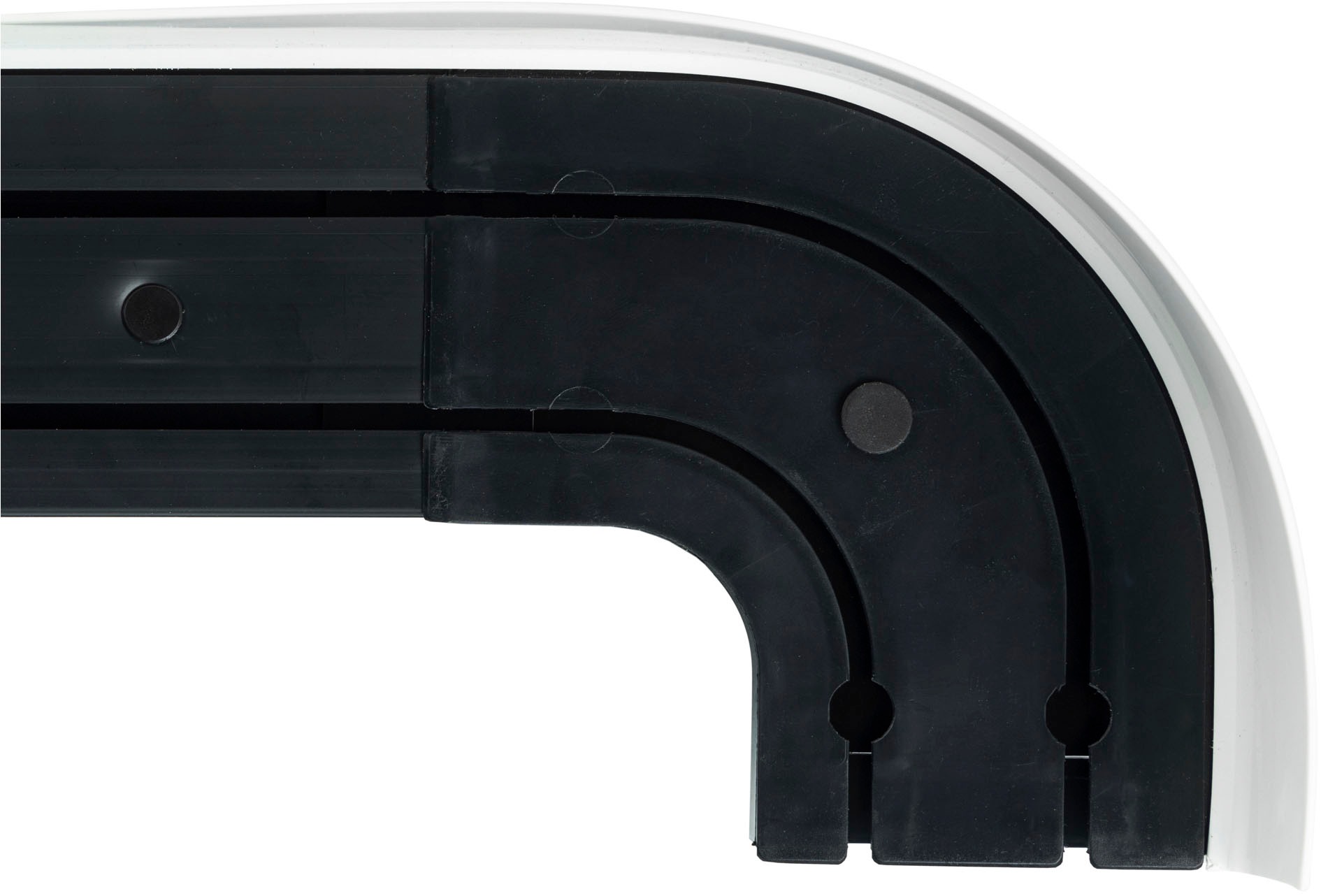 Thumbnail - SN DECO GROUP Gardinenschiene "SH2" 2 läufig-läufig Fixmaß Set 2-läufig,inkl. Rundbögen, Blende 5 cm, vorgebohrt, Innenl...