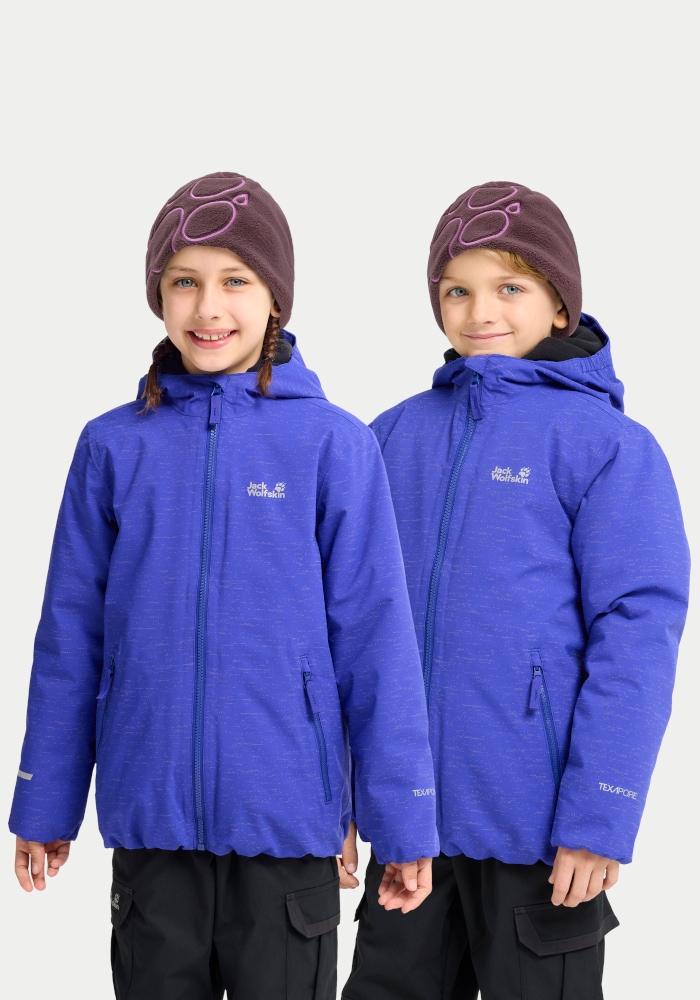 Jack Wolfskin Beanie »VERTIGO PAW BEANIE K« Kinder-Fleecebeanie, warm, Pfotenmotiv