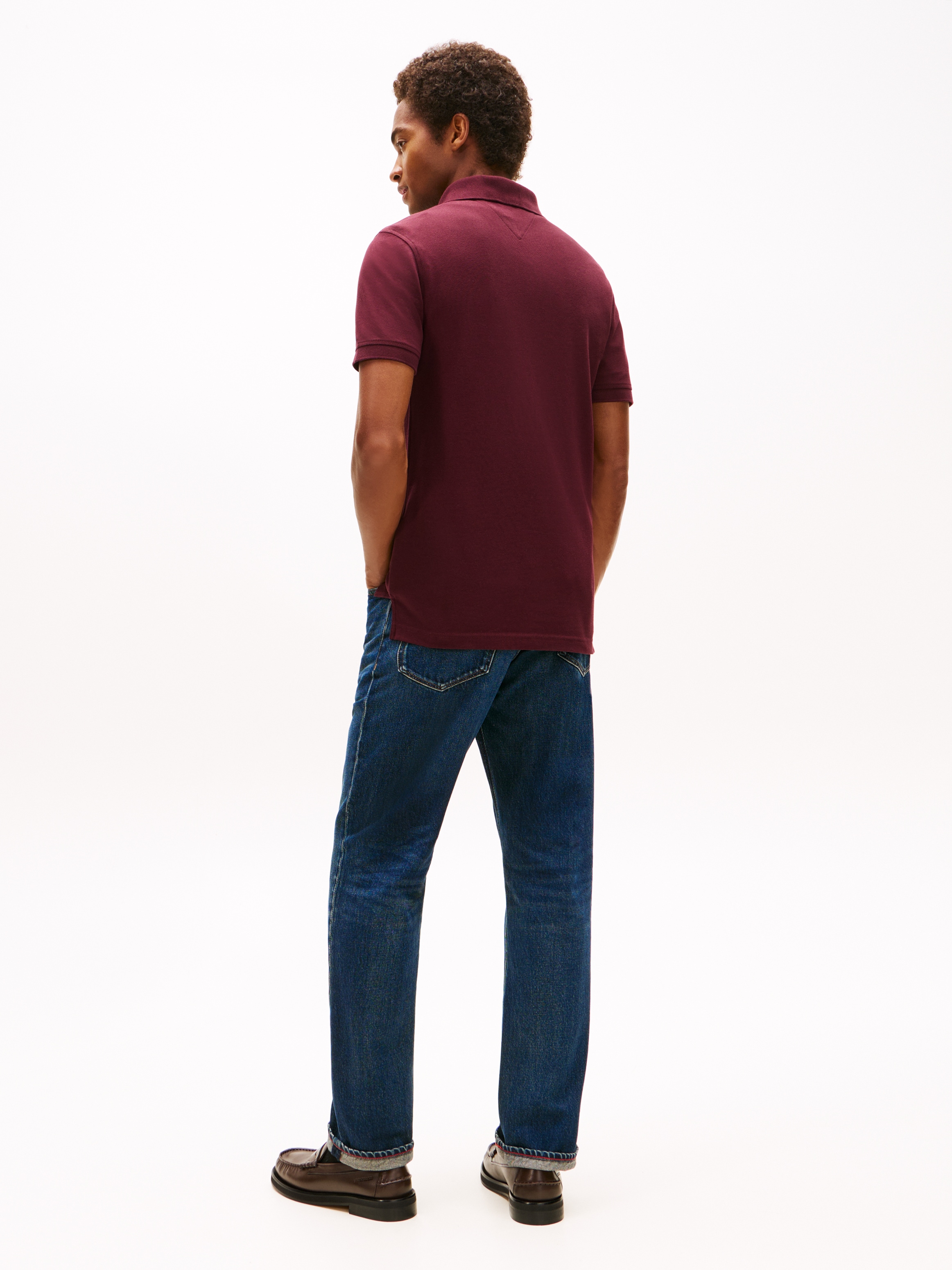 Tommy Hilfiger Poloshirt »1985 SLIM POLO«, Markenstickerei, aus Baumwoll-Piqué