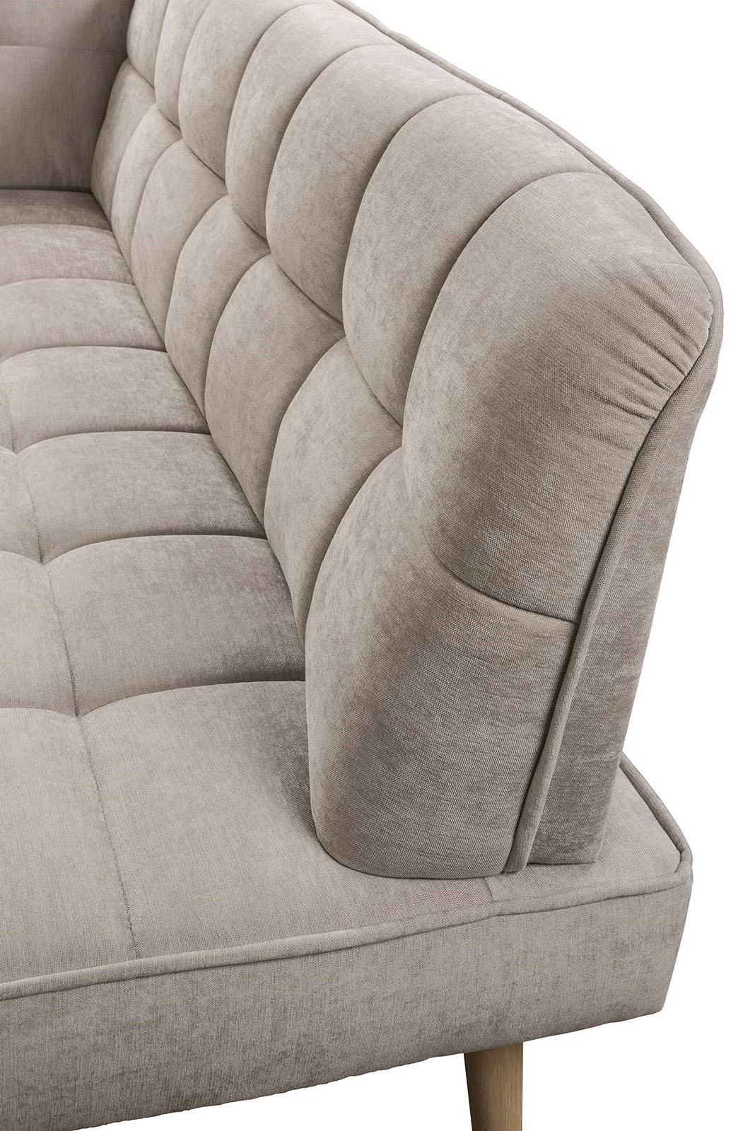 exxpo - sofa fashion Eckbank »Latte« moderne Sitz- und Rückensteppung, bequem und elegant, hoher Holzfuß