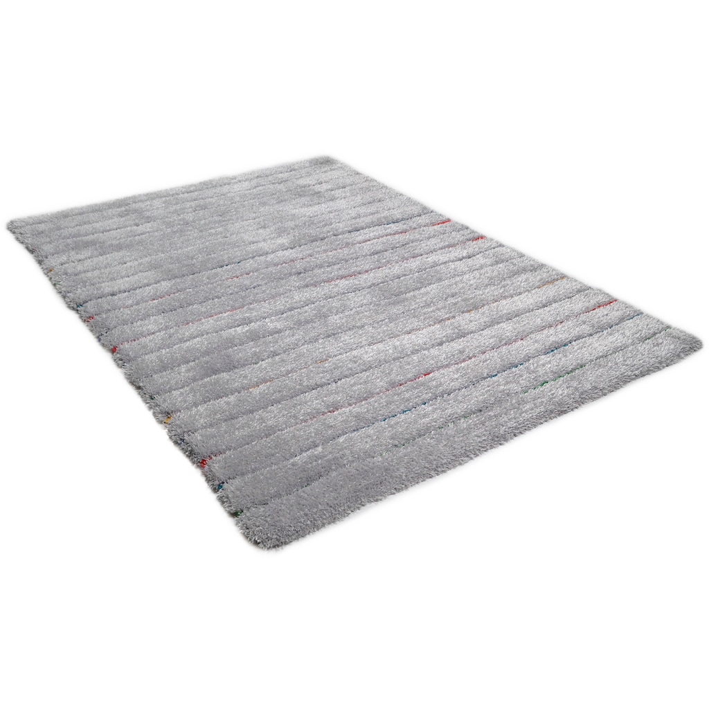 TOM TAILOR HOME Hochflor-Teppich »Soft Hidden Stripes«, rechteckig