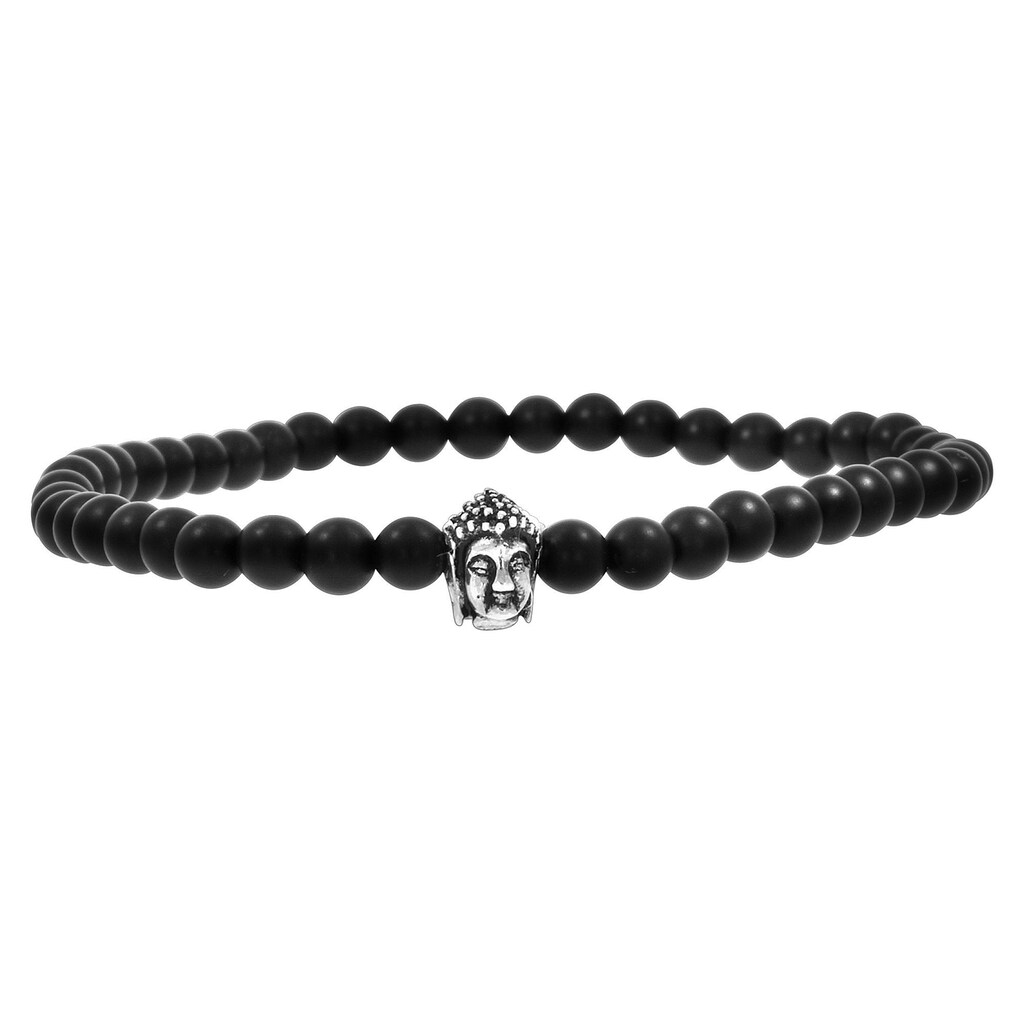 Zeeme Armband »925/- Sterling Silber Achat schwarz«