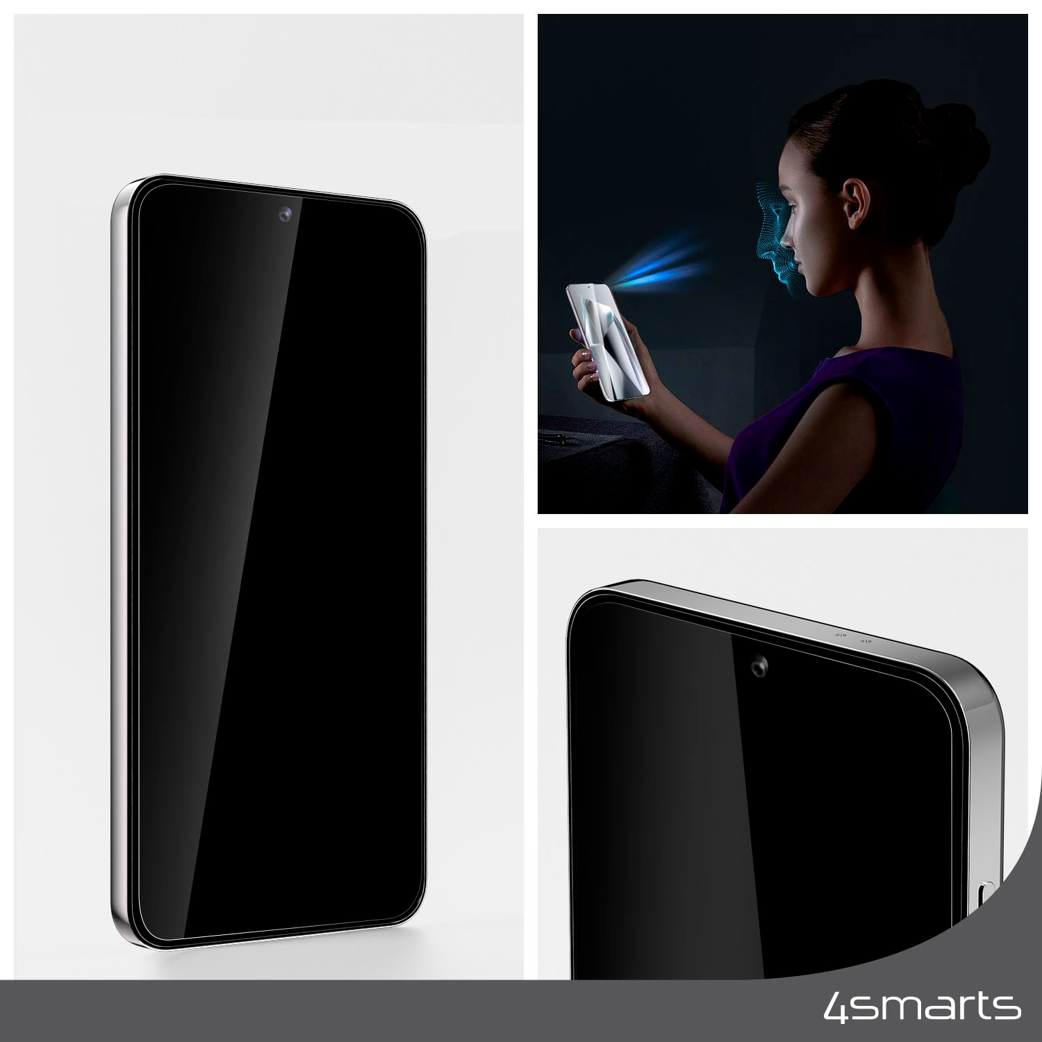 4smarts Displayschutzglas »Second Glass Displayschutz«, für Samsung Galaxy S24-Samsung Galaxy S25, Bildschirmschutz