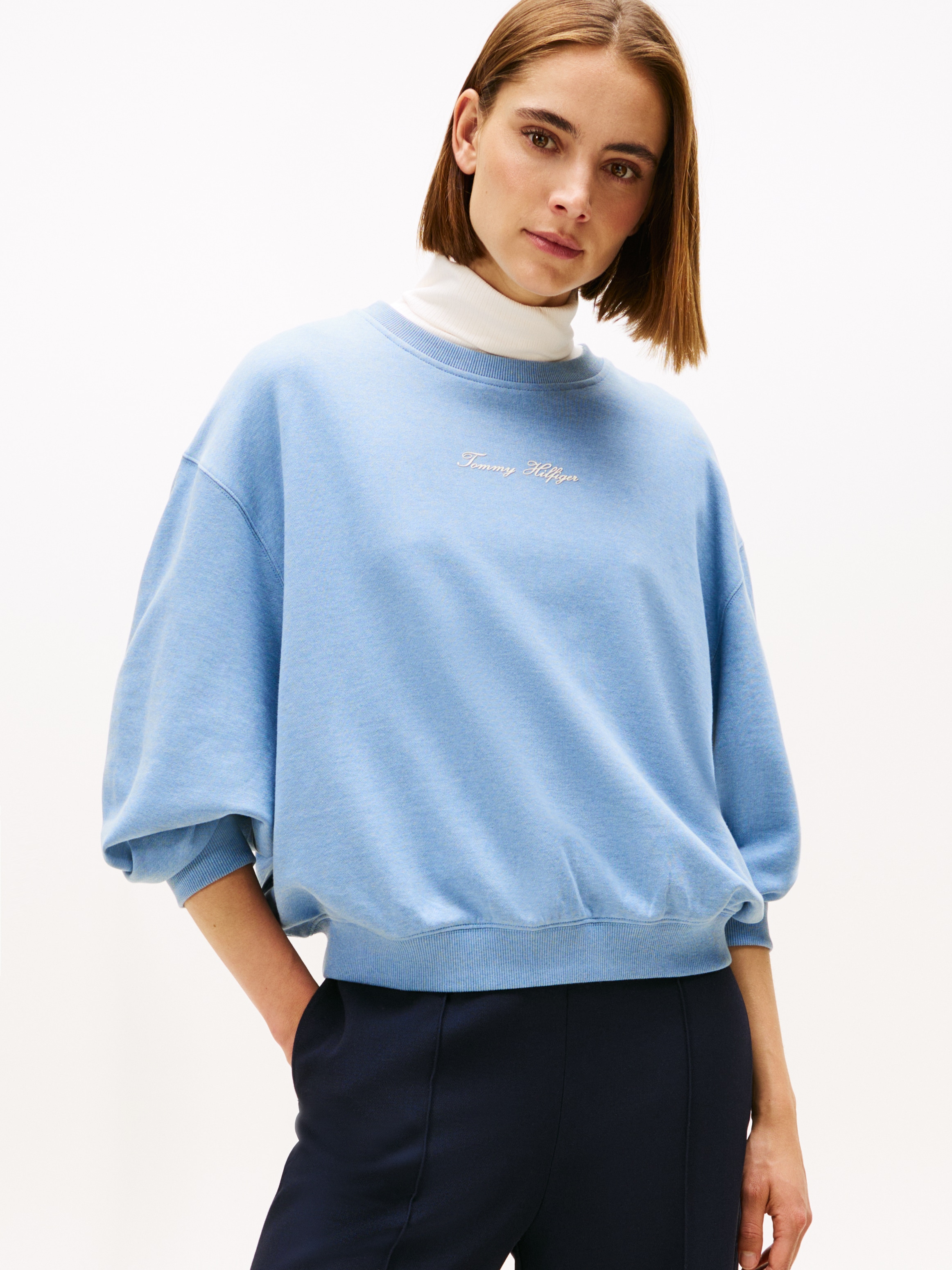 Tommy Hilfiger Sweatshirt "CLASSIC SCRIPT TERRY SWEATSHIRT" günstig online kaufen