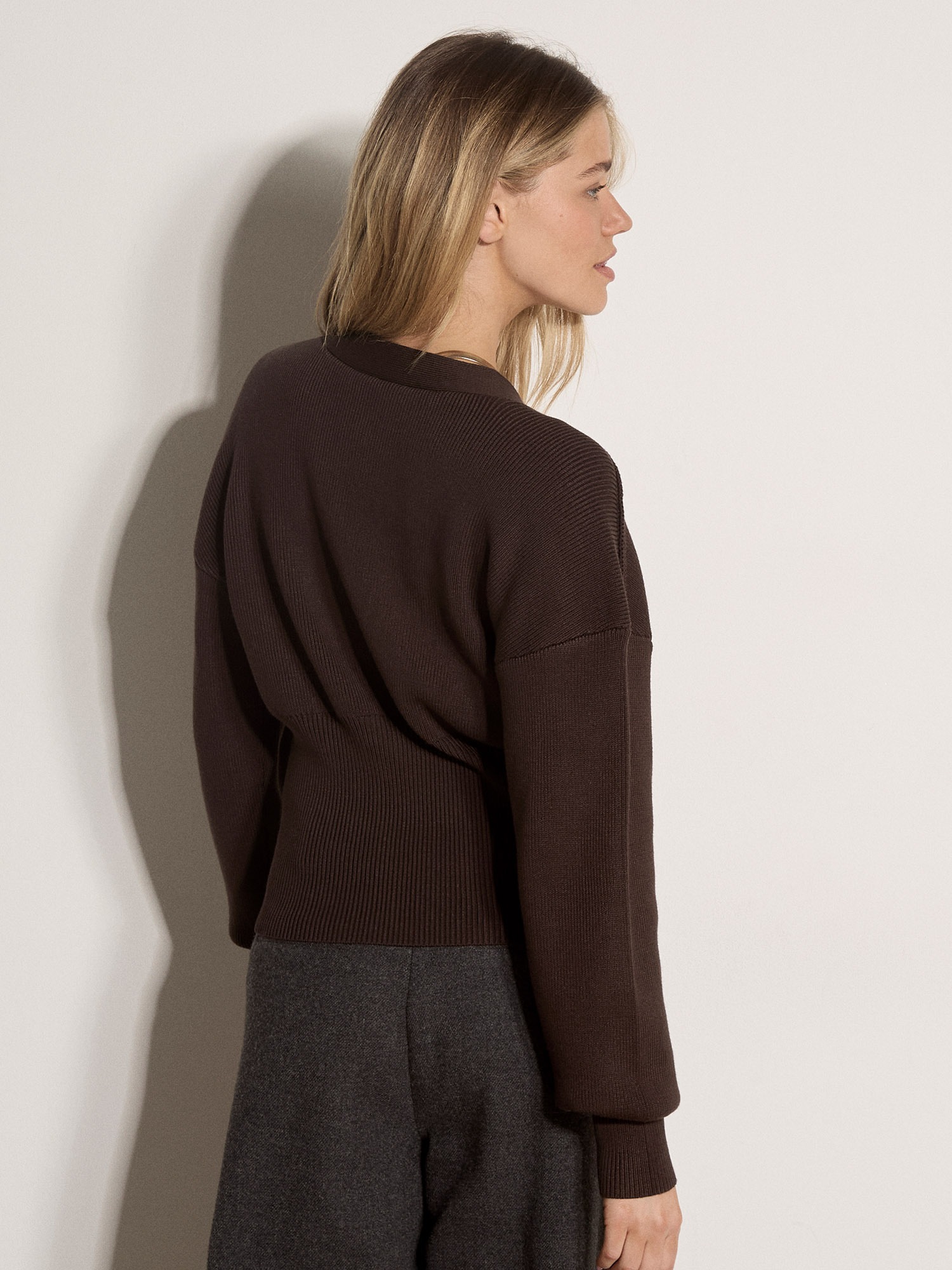 Apricot Cardigan »Cardigan aus geripptem Strick« mit dekorativem Knopf
