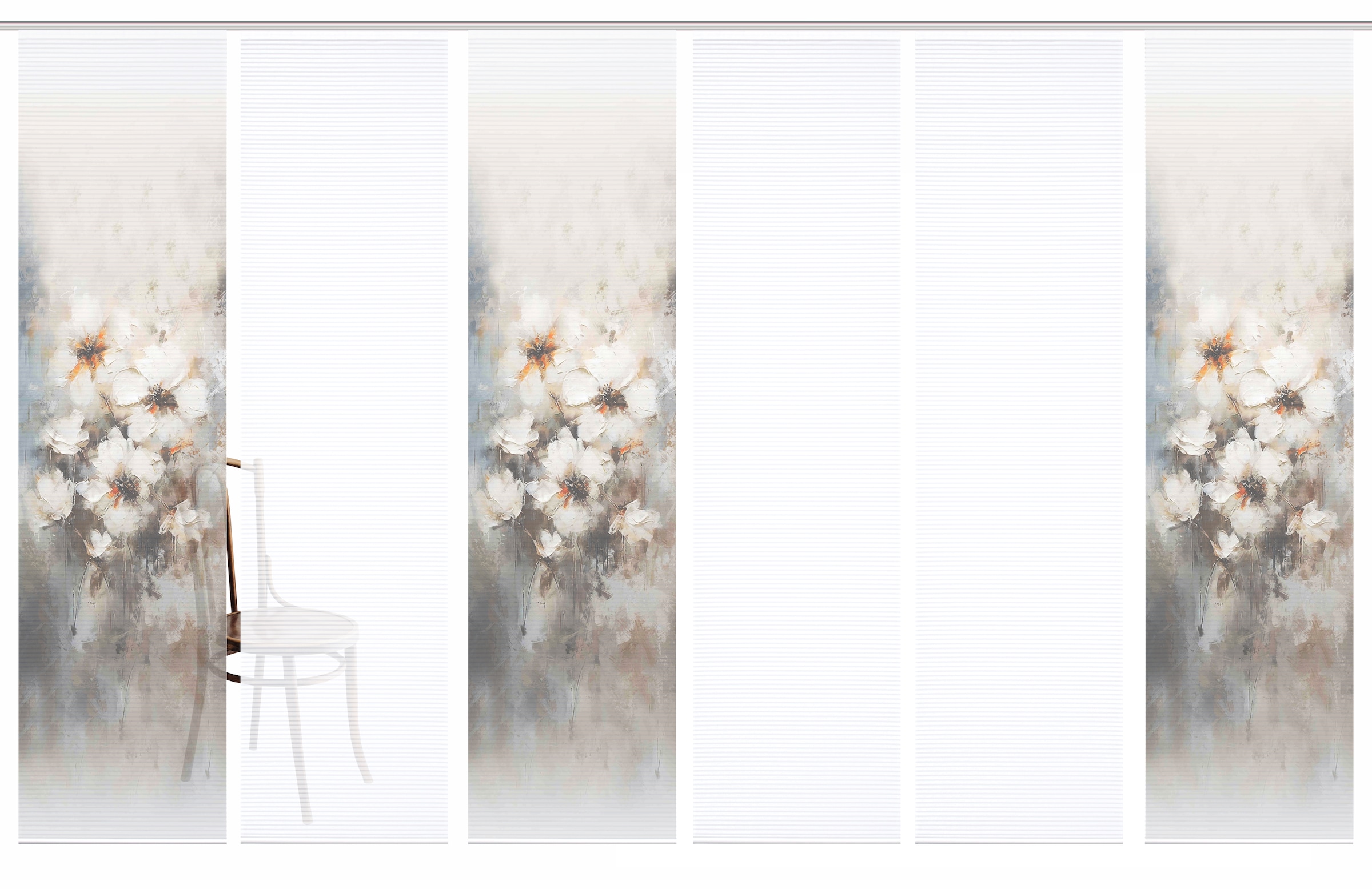 HOME in green Schiebegardine "ARISTEA" Paneelwagen 6 Stk. tlg. Bambusoptik, günstig online kaufen