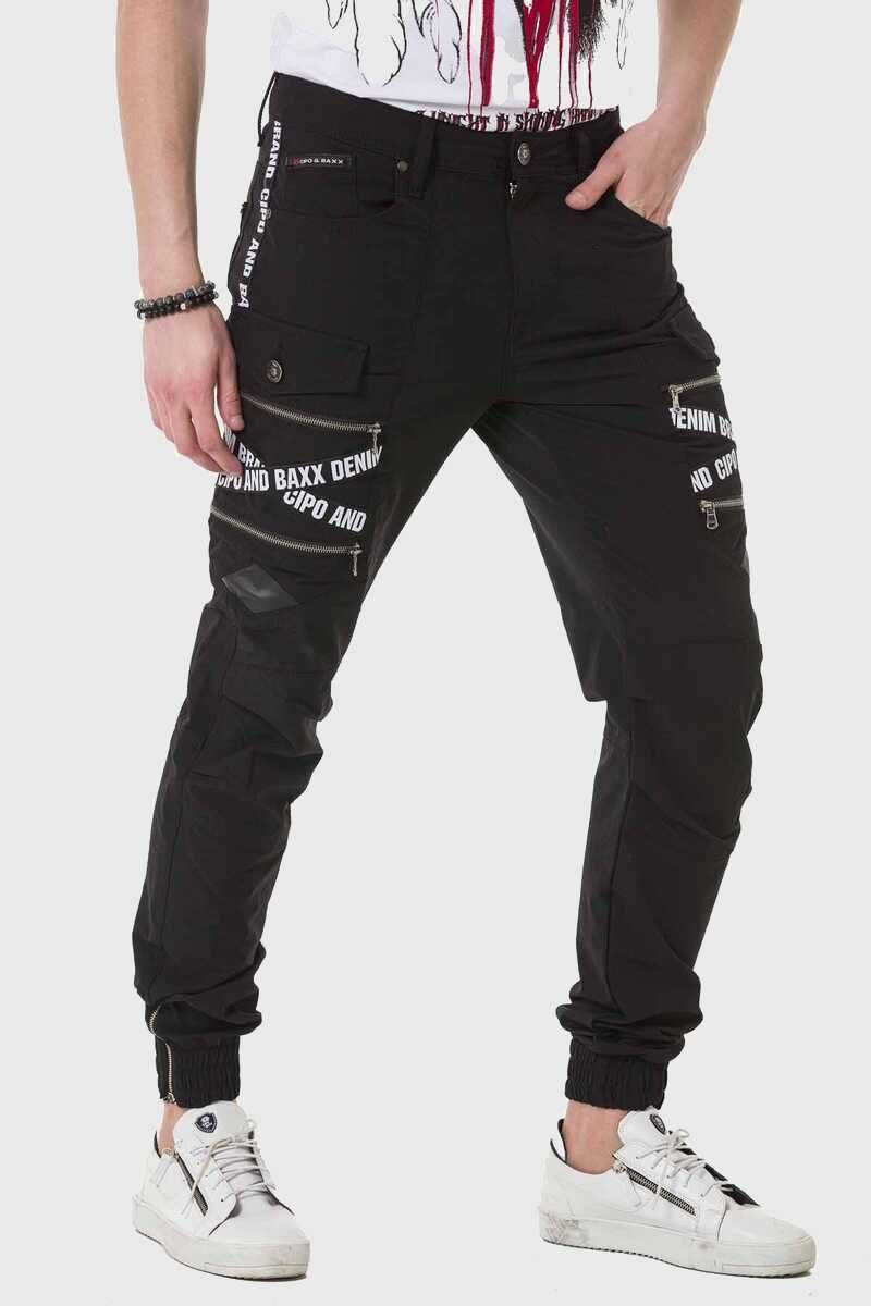Cipo & Baxx Cargohose »Hose«, mit Trendigen Markenschriftzügen