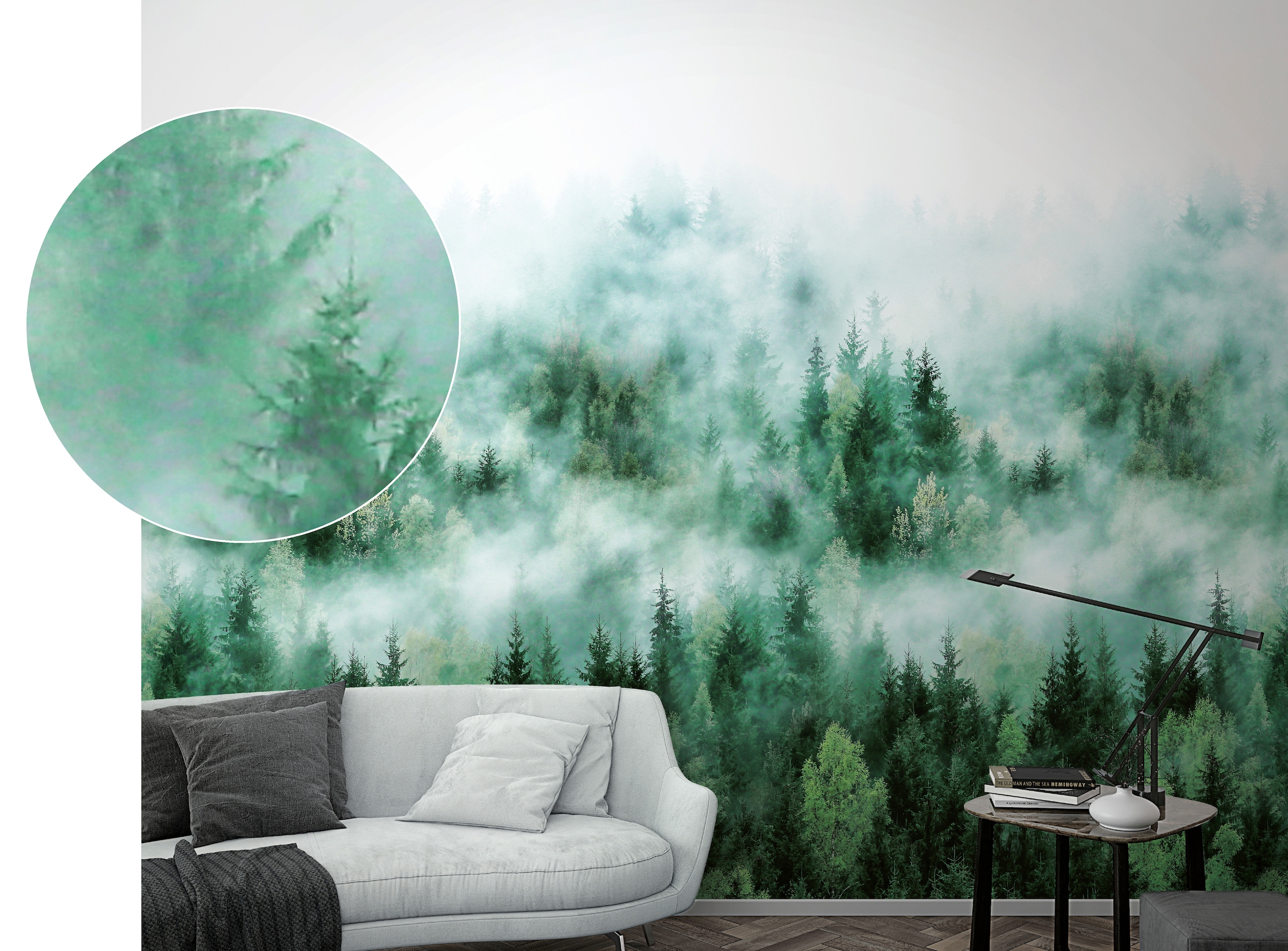 Marburg Fototapete, Wald, moderne Tapete für Wohnzimmer Schlafzimmer Küche