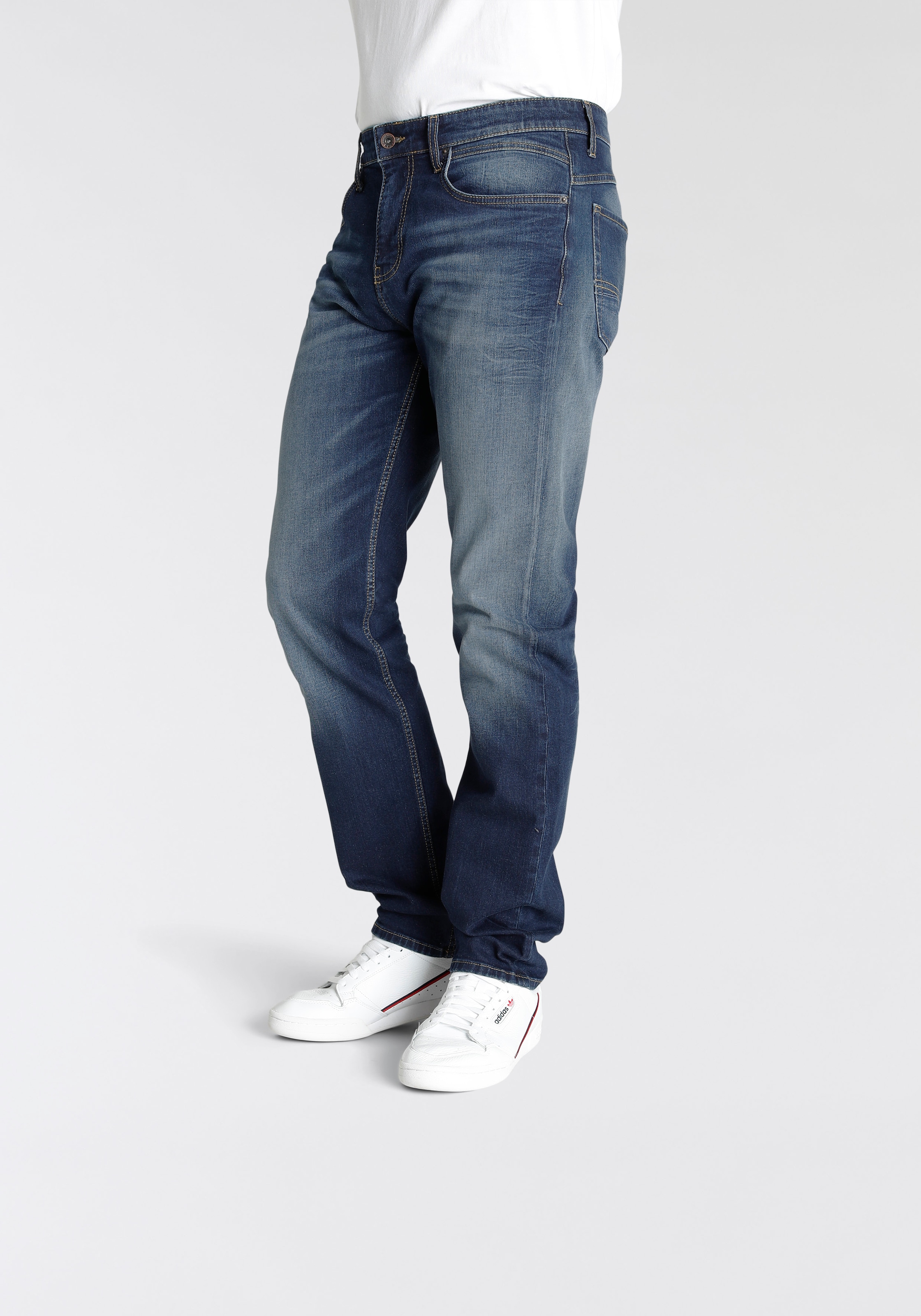 H.I.S Tapered-fit-Jeans »CIAN«, Ökologische, wassersparende Produktion durch Ozon Wash