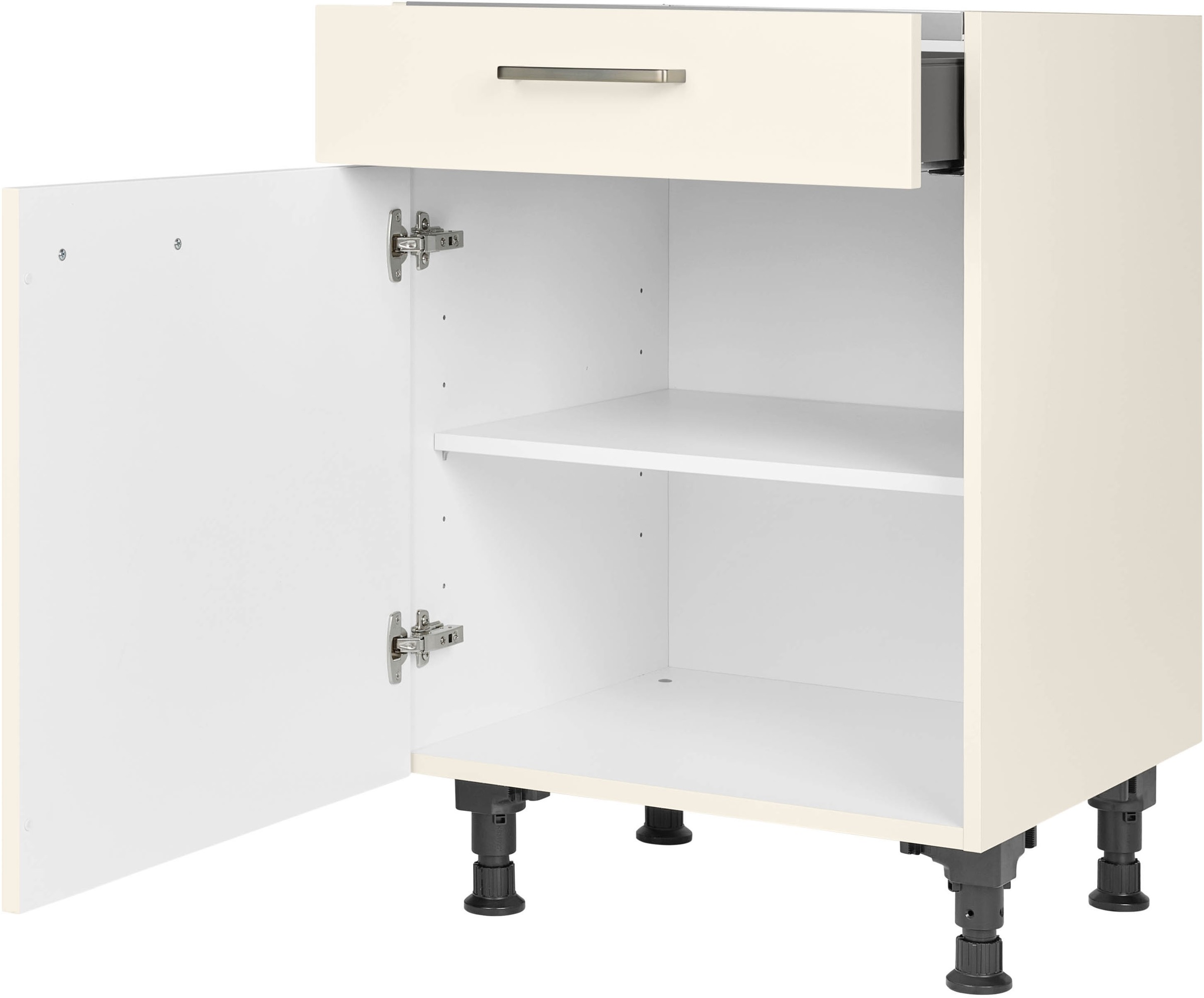 nobilia® Kochfeldumbauschrank »"Touch", mit Schukasten und Tür, Ausrichtung wählbar«, vormontiert, Breite 60 cm