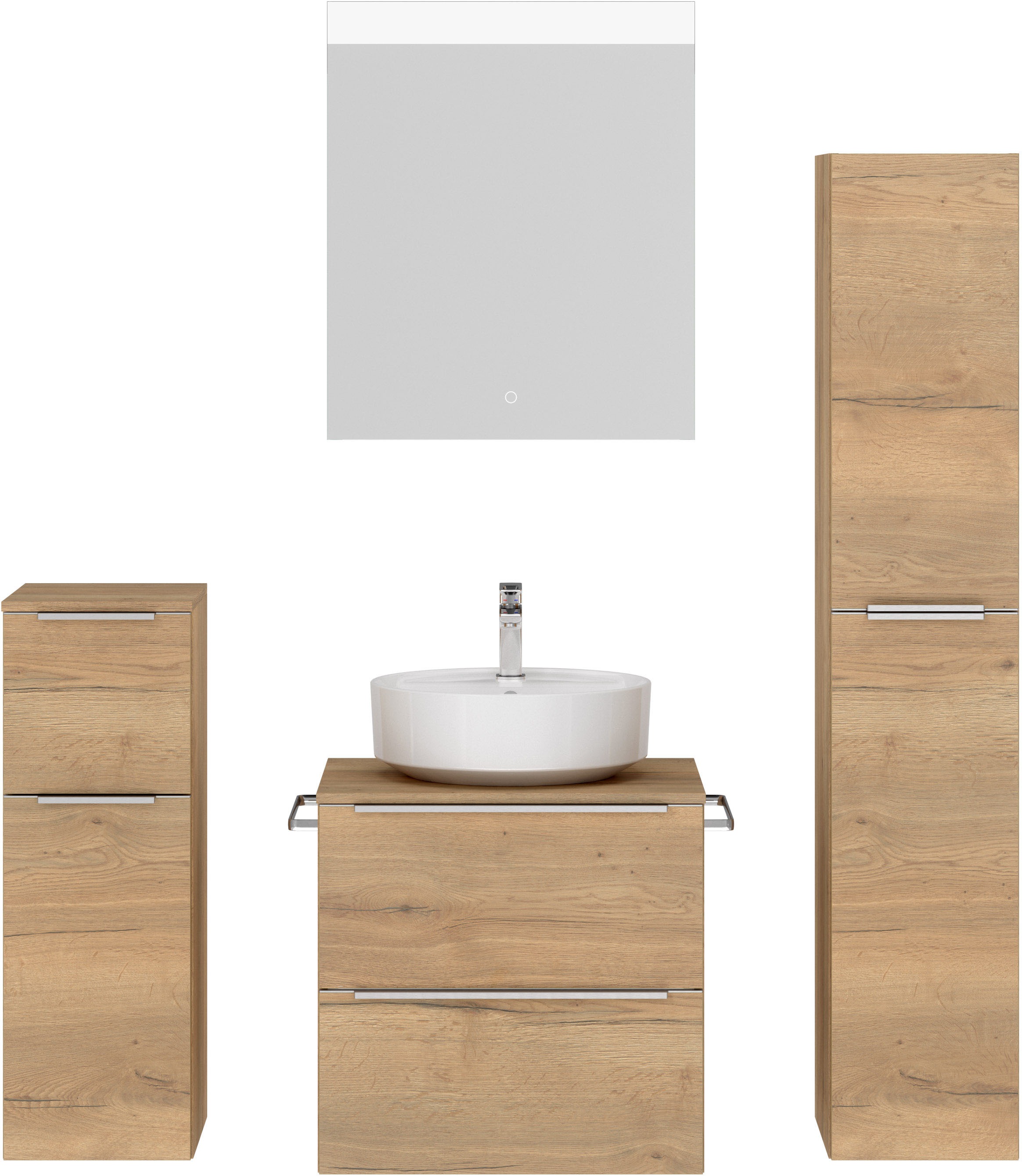 nobilia Badmöbel-Set "Alvene" vormontiert, mit Soft-Close, 4 Stk. tlg. günstig online kaufen