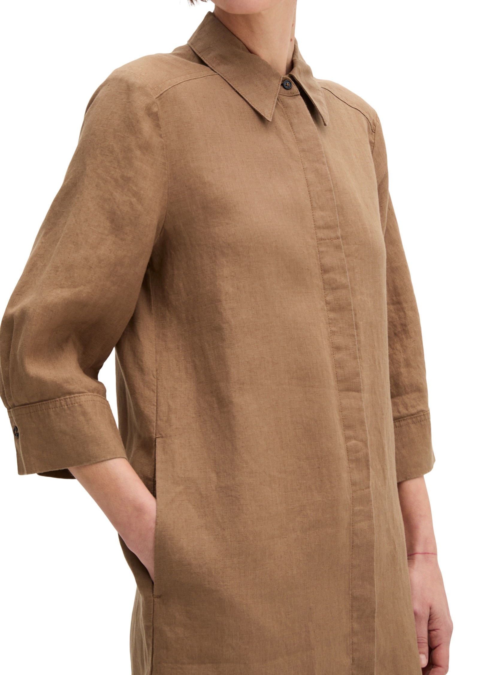 Marc O'Polo Hemdblusenkleid »mit nahtfeinem Reißverschluss«