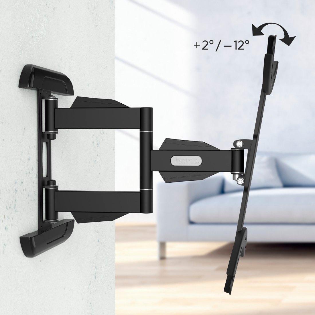 Hama TV-Wandhalterung »Halterung, schwenkbar, neigbar, ausziehbar von 81 - 165 (32" - 65")«, bis 165 cm Zoll, max. 35 kg
