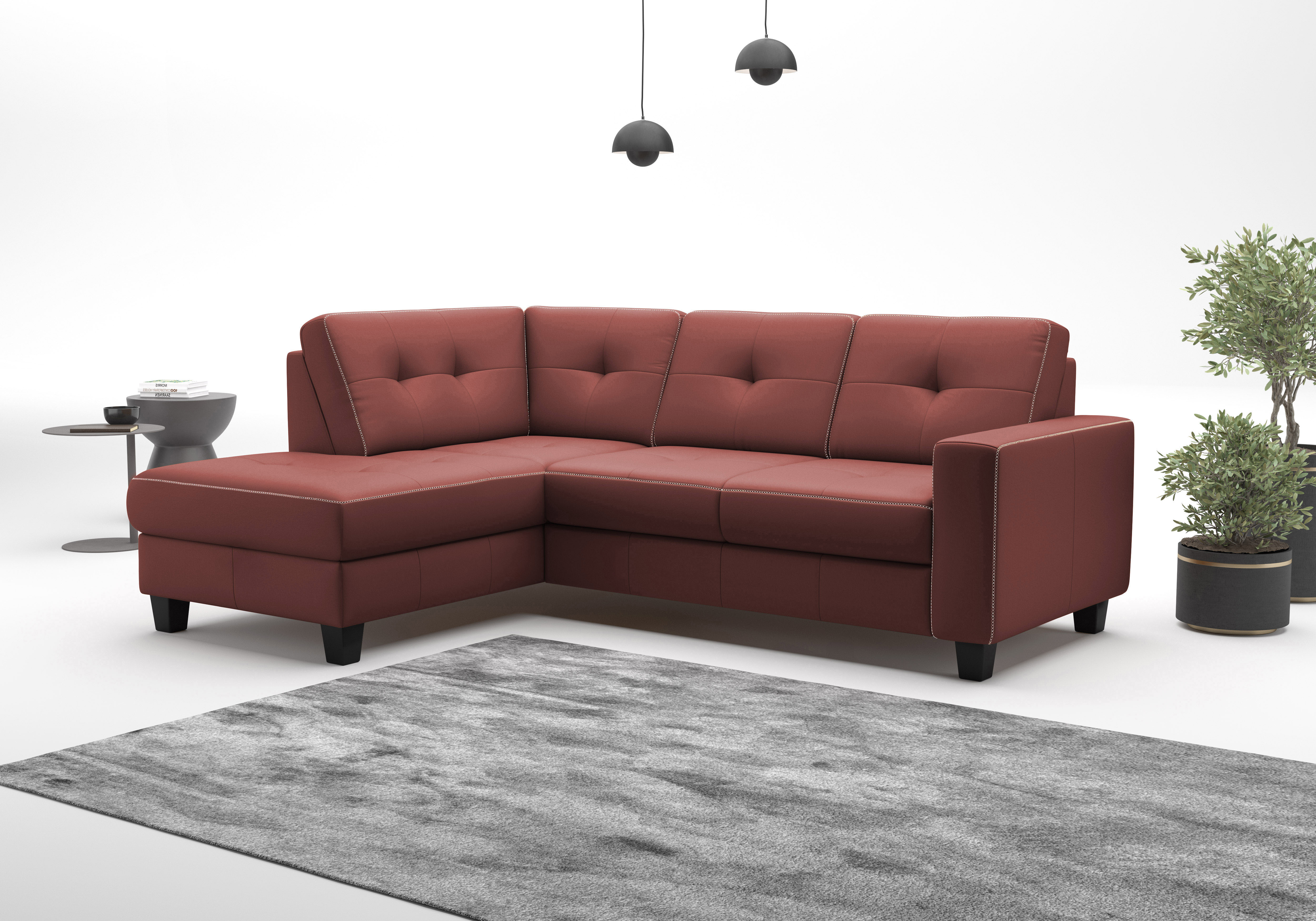 OTTO home Ecksofa "Varese" wahlweise mit Schlaffunktion und Bettkasten
