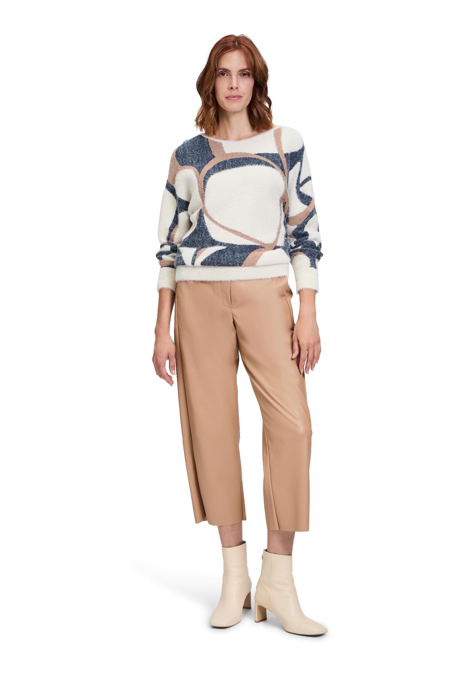 Betty&Co Strickpullover »Betty & Co Strickpullover mit Effektgarn«, (1 tlg.), Jacquard