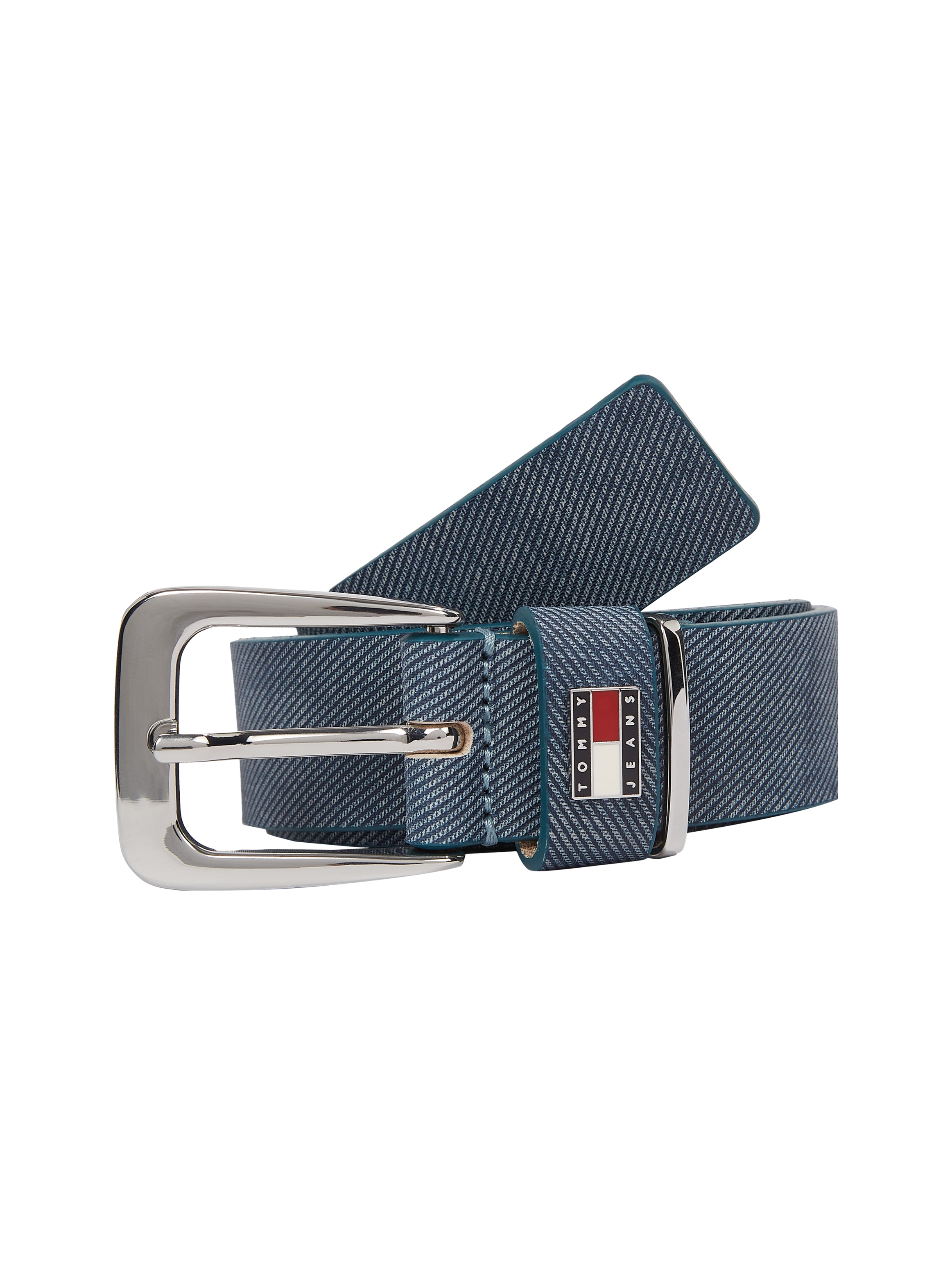 Tommy Jeans Ledergürtel "TJW HERITAGE 3.0 LEATHER DENIM", Denimoptik, Marke günstig online kaufen