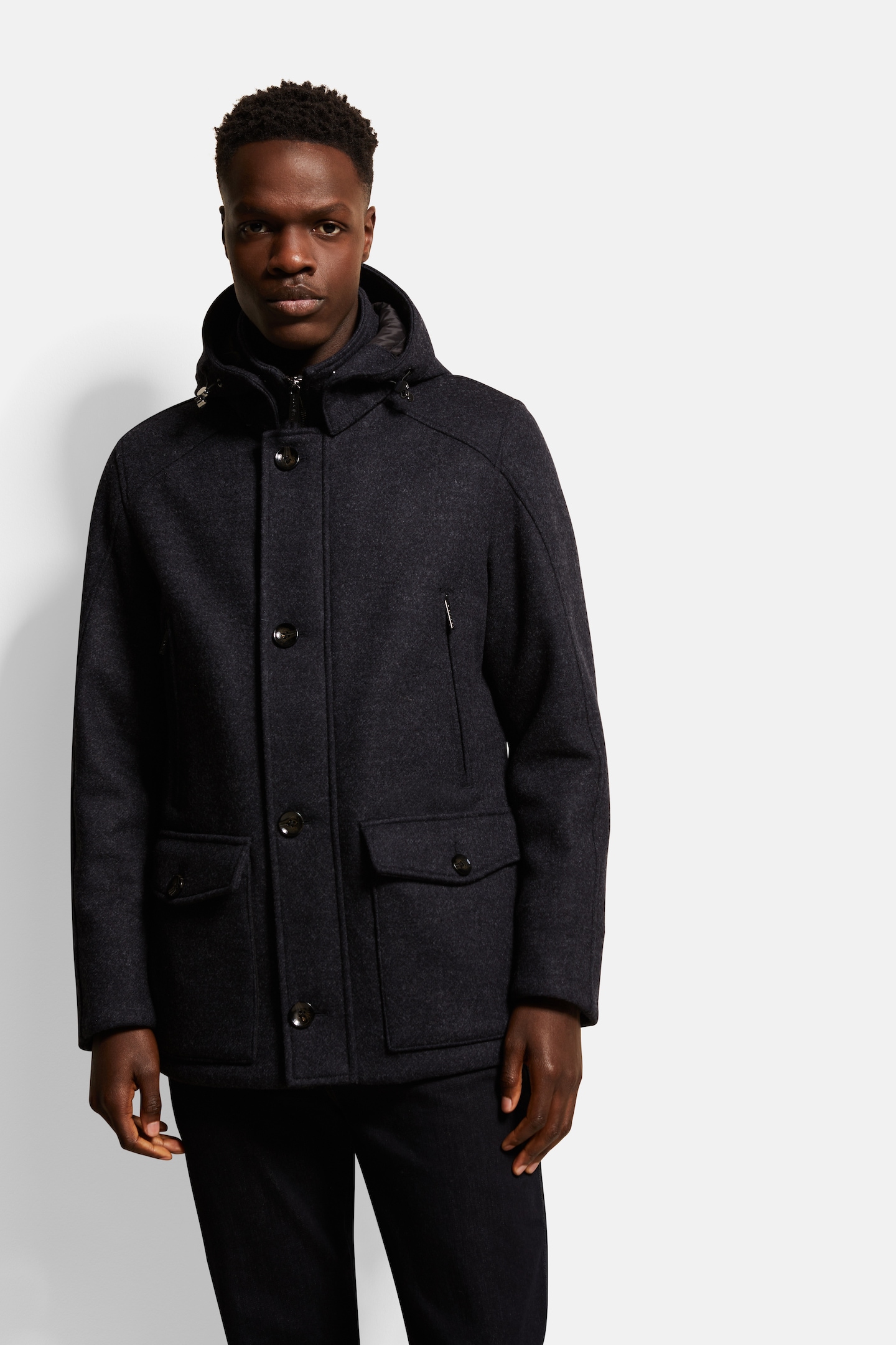 bugatti Kurzjacke mit Kapuze mit abnehmbarer Kapuze günstig online kaufen