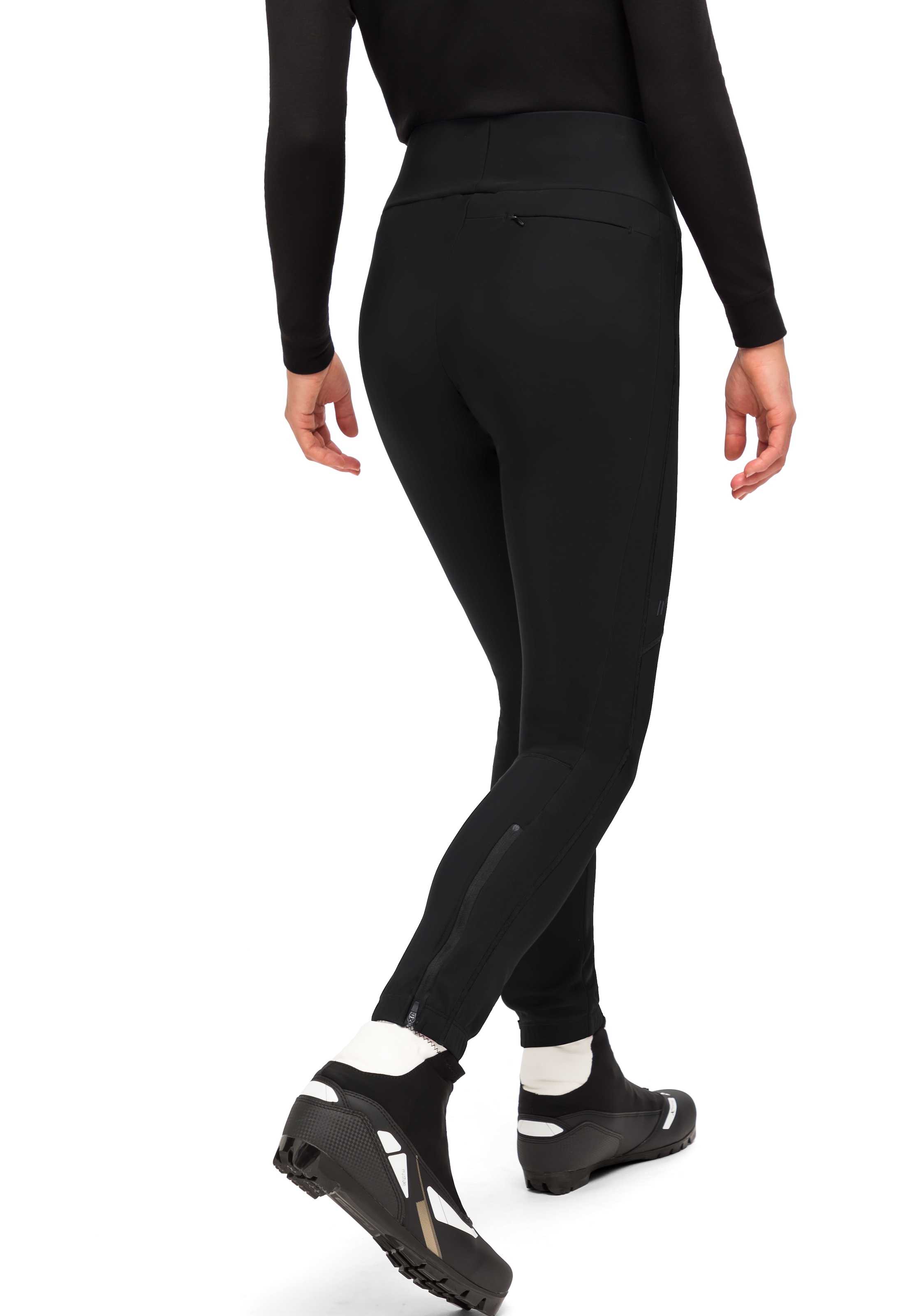 Maier Sports Skihose »TelfsTight 2.0W«, Damen Langlaufhose, 4-Wege-Stretch, Skitourenhose, Vorderseite aus Softshell