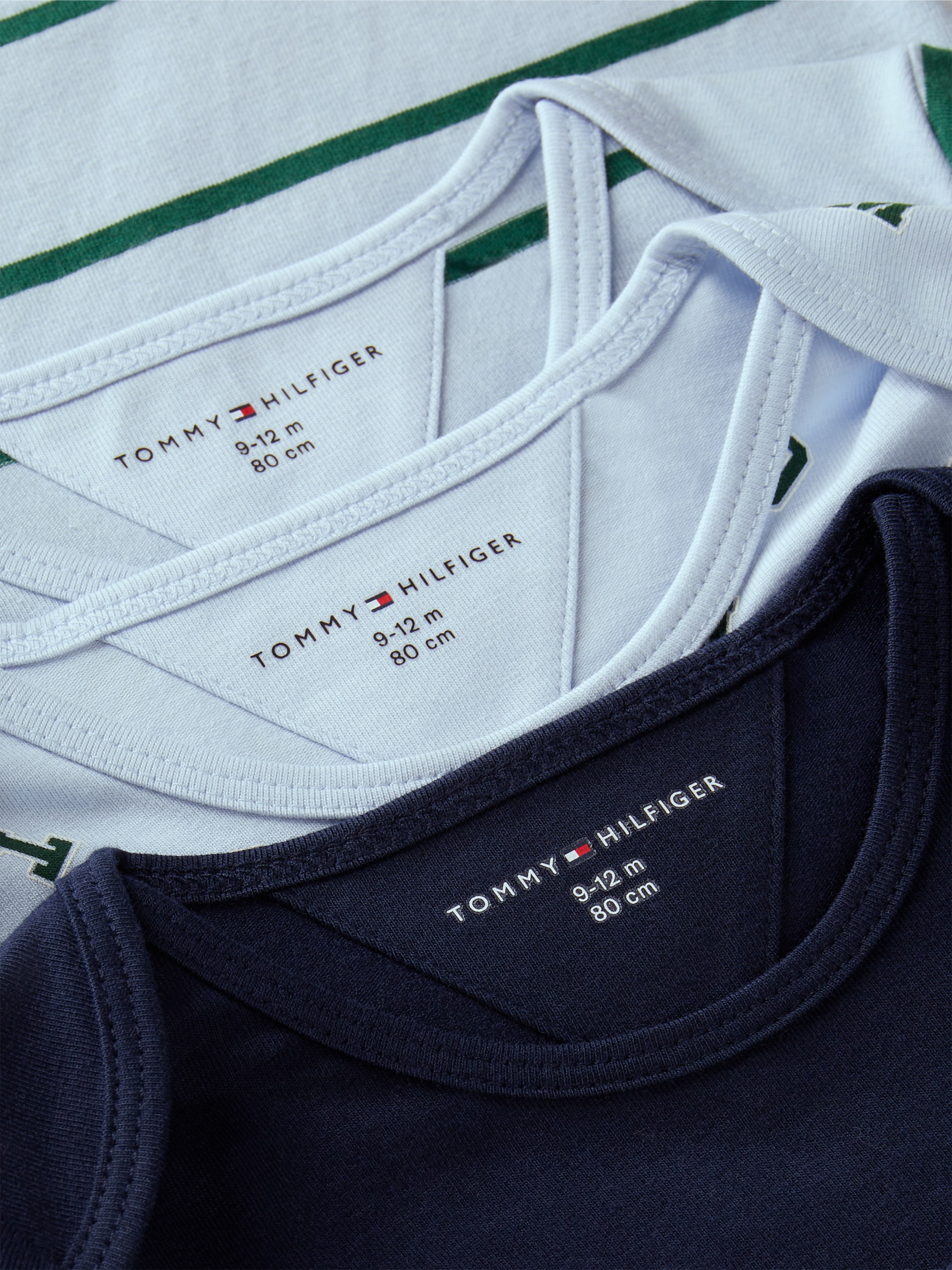 Tommy Hilfiger Langarmbody »3 PACK COMBI BODYSUIT LS« Packung, 3 Regular Fit, weiche Baumwollmischung, für Babys