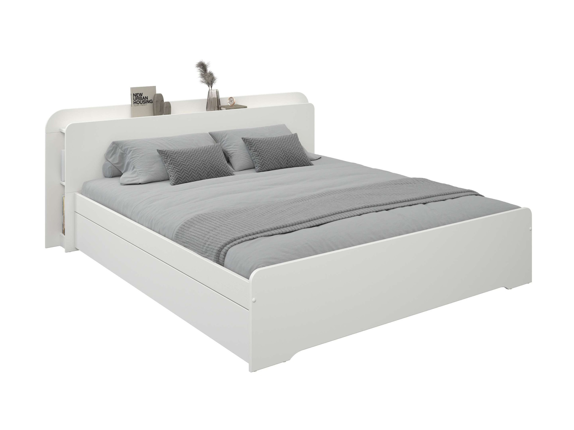 Home affaire Bett "Ismund, Stauraum im Kofteil, Stauraumbett" inklusive Lat günstig online kaufen