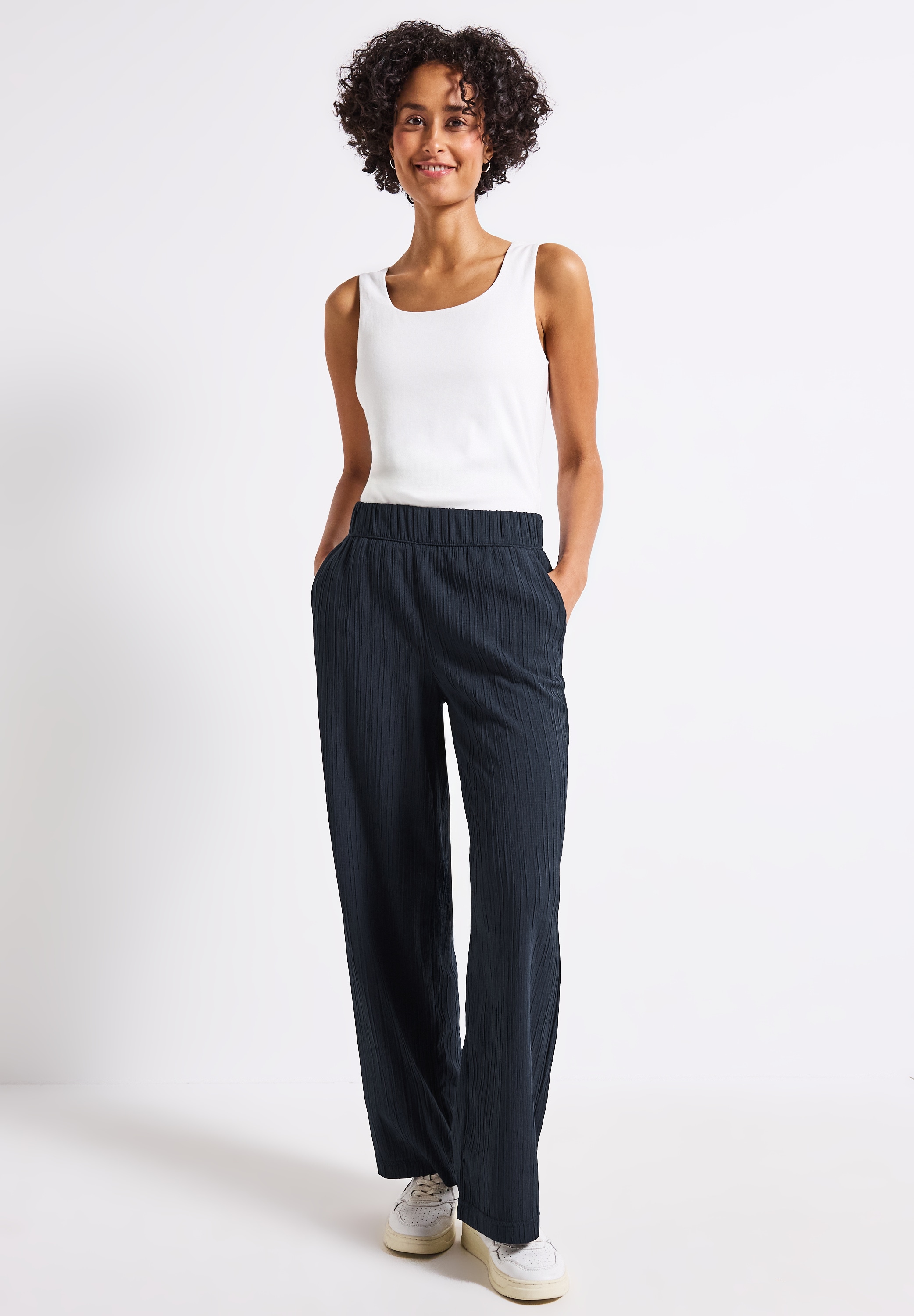 STREET ONE Stoffhose, High Waist