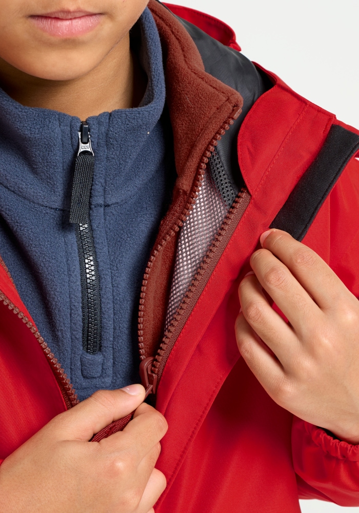 Jack Wolfskin 3-in-1-Funktionsjacke »ICELAND 3IN1 JKT K« mit Kapuze Alwetterjacke für Kinder, wasser- und winddicht, warm
