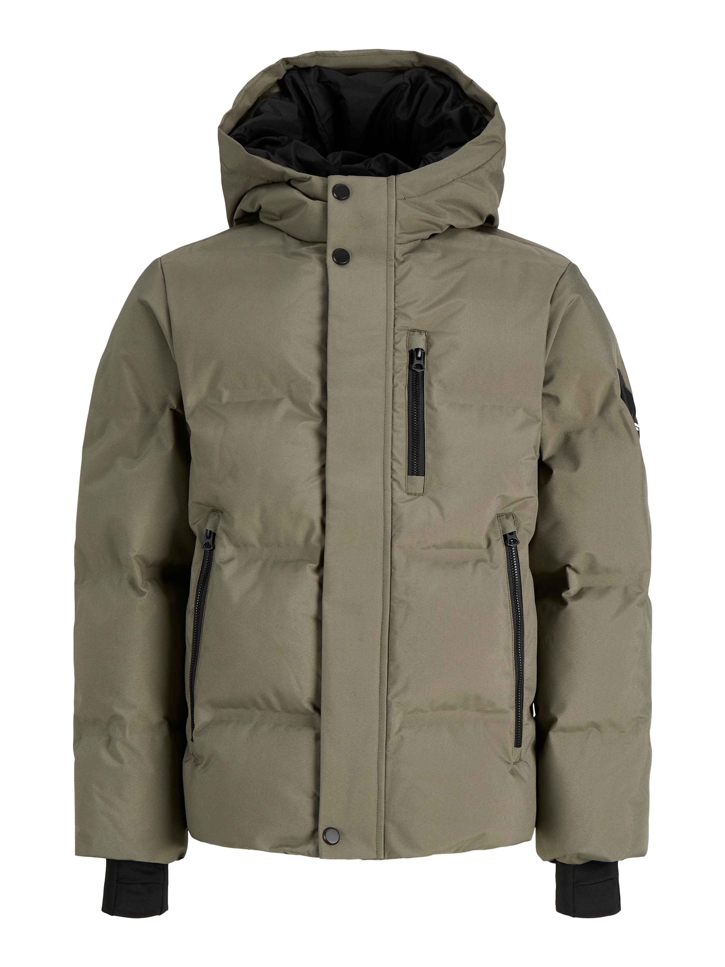 Jack & Jones Junior Steppjacke »JCOTRACE ALPHA PUFFER JACKET JNR« mit Kapuze Kunstfaser, normal geschnitten