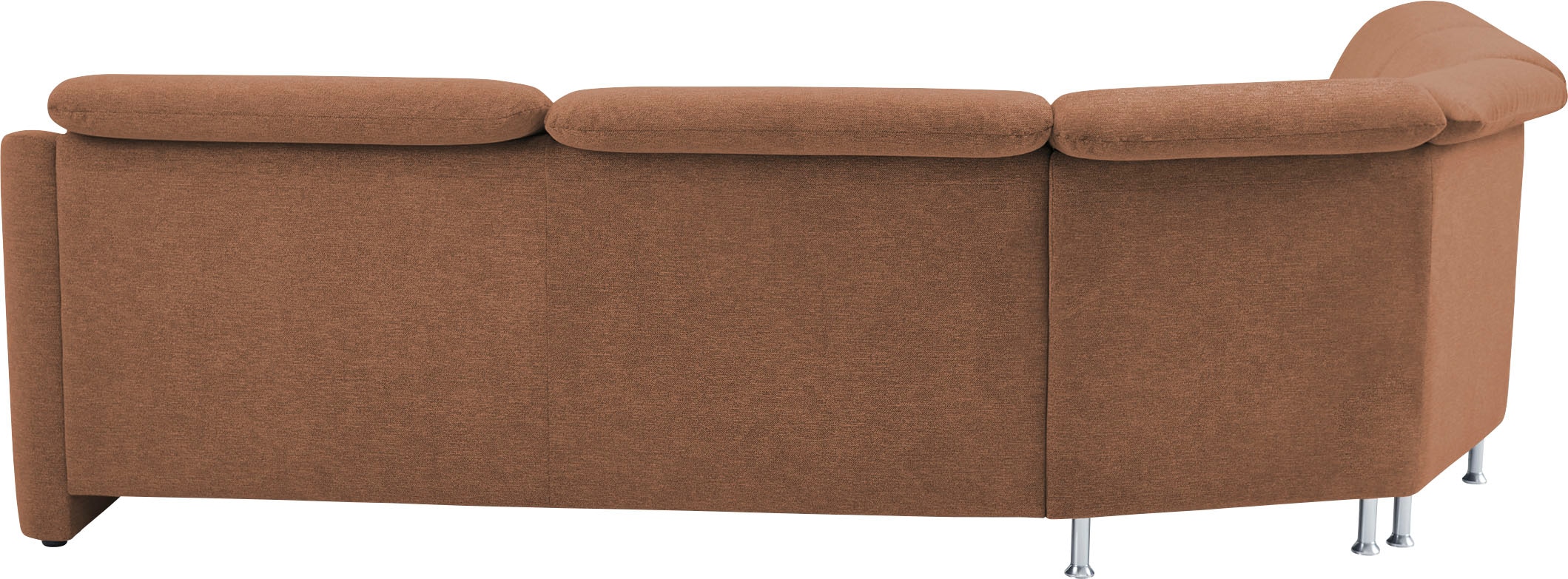 VILLA BECK Ecksofa »Garda L-Form«, (4 St.), inklusive Kopfteilverstellung, Stellmaß 277x245cm