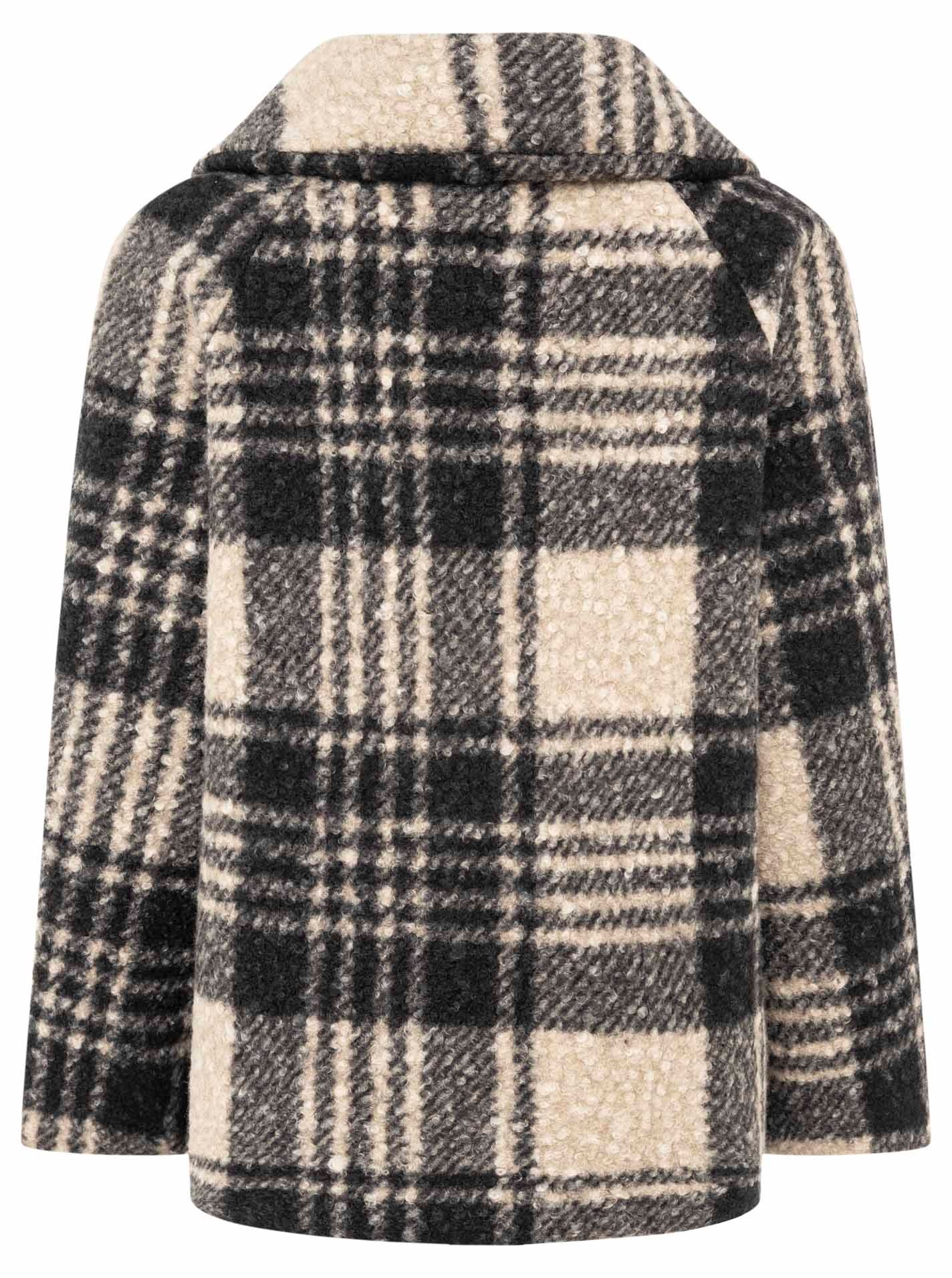Zwillingsherz Winterjacke »"Karo"«, Reverskragen, Karo-Muster, wärmend
