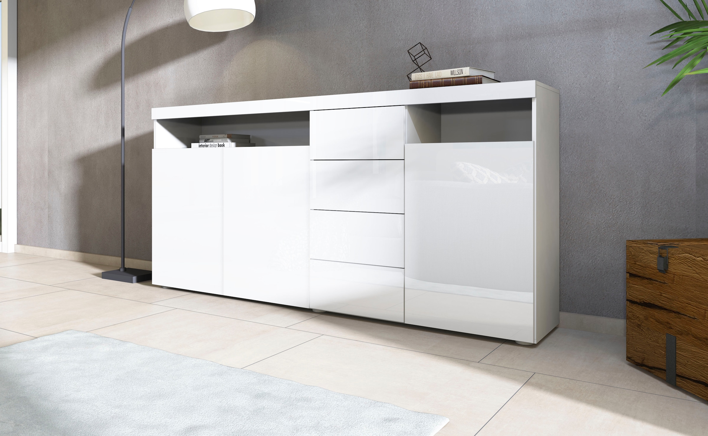 borchardt Möbel Highboard »Kapstadt«, Breite 200 cm