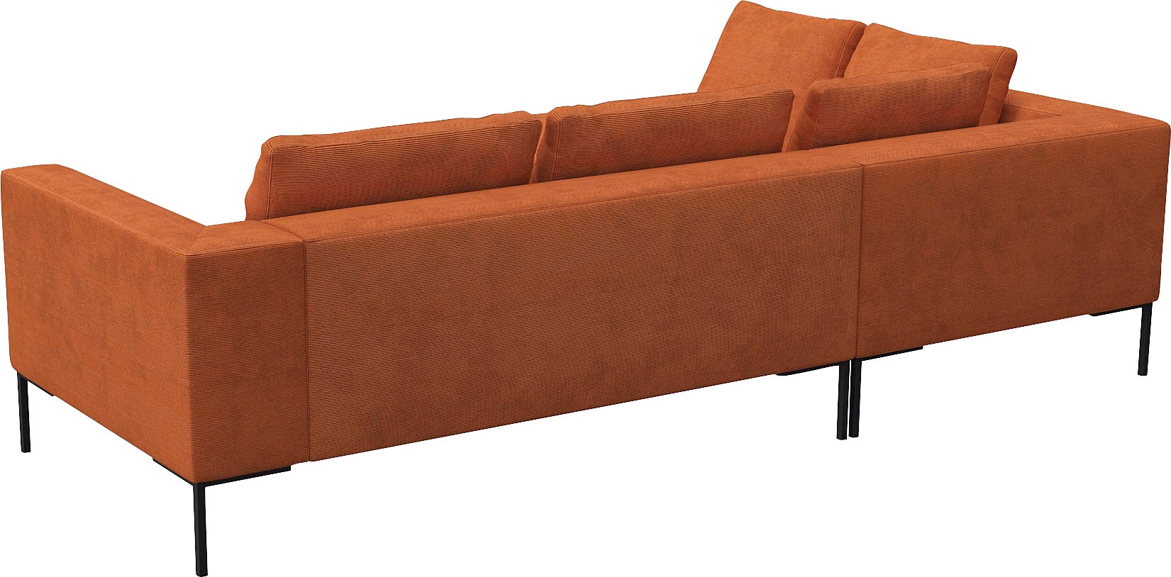 FLEXLUX Ecksofa »Loano«, modernes Sofa, frei im Raum stellbar, lose Kissen, Kaltschaum im Sitz