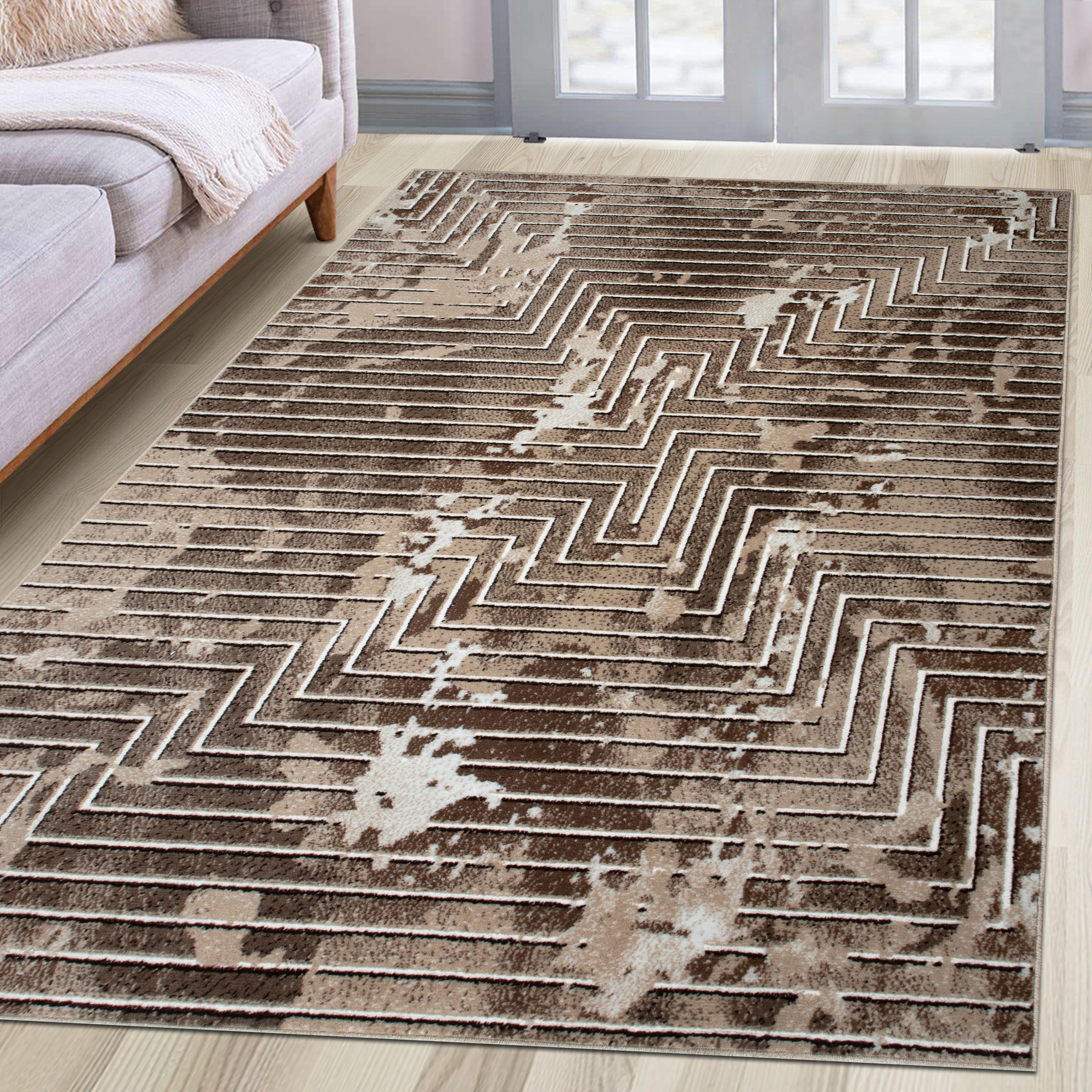 my home Teppich "Leiga, 3D-Effekt, leichter Glanz, Scandi-Look" rechteckig günstig online kaufen