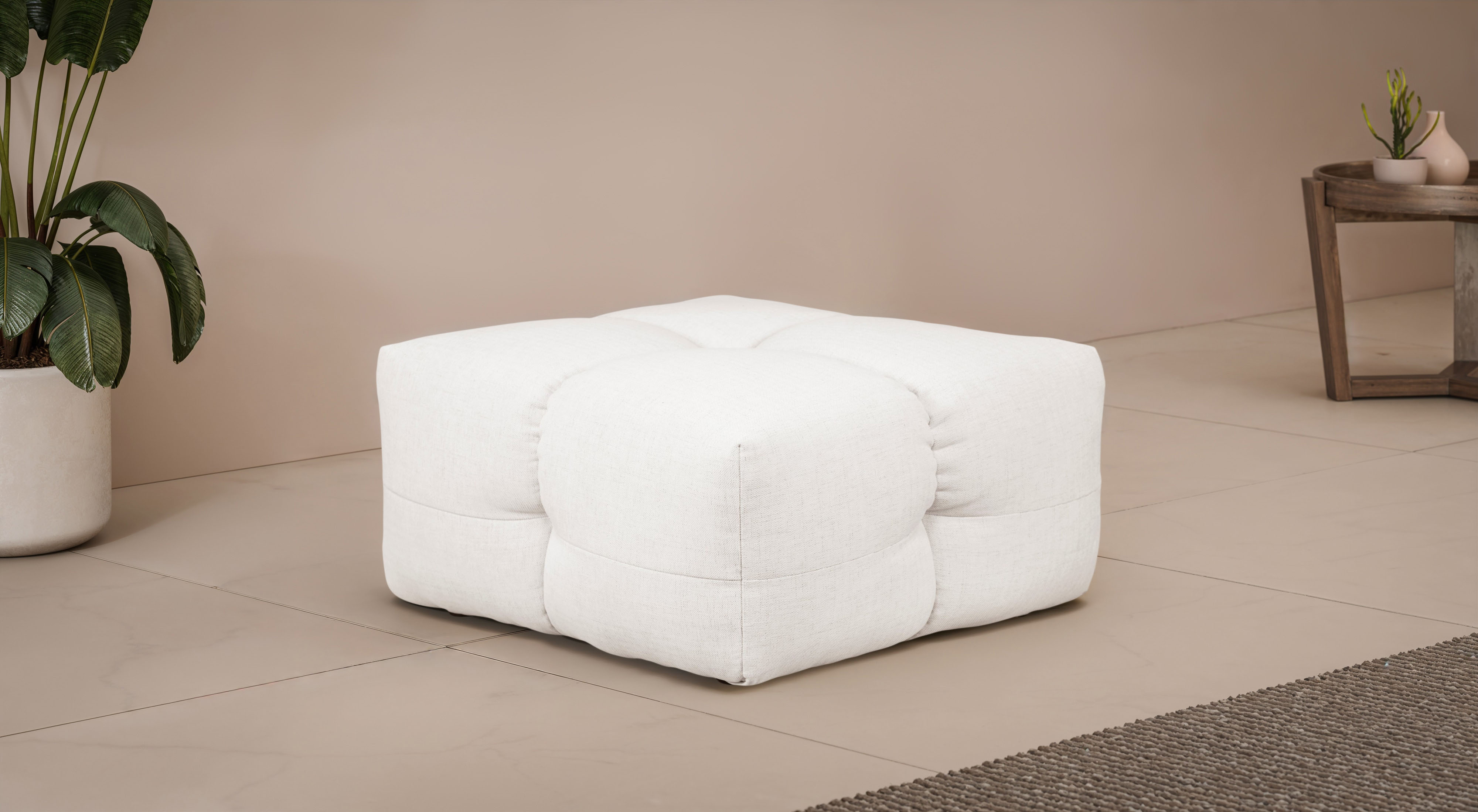 LeGer Home by Lena Gercke Polsterhocker "TALISHA Sitzhocker, moderne Steppung, Maße: 84/93/43 cm" hoher Sitzkomfort, gemütlich und modern, aufwendig gepolstert