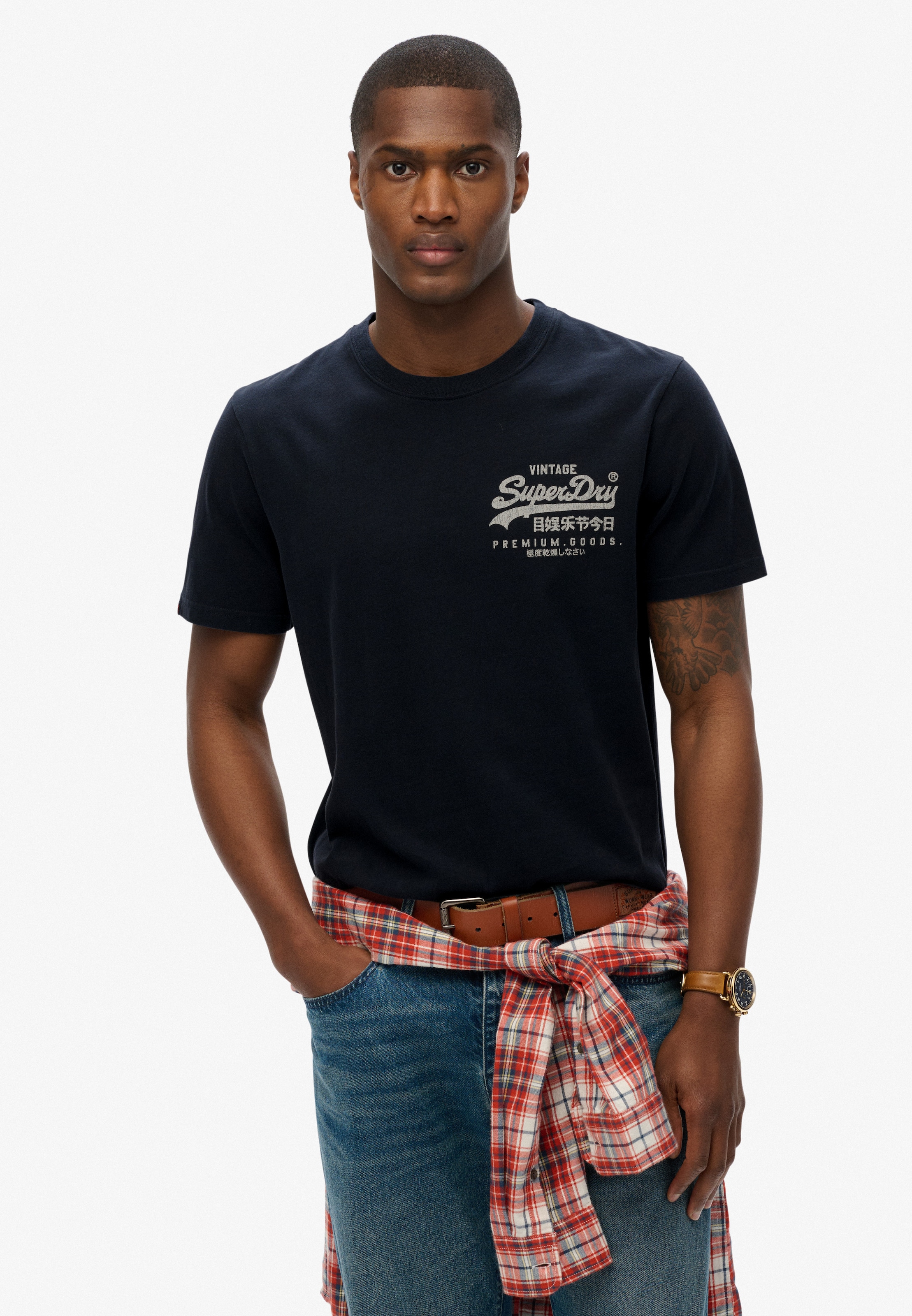 Superdry Rundhalsshirt "VL TOKYO RELAXED TEE", mit coolem Tattoo-Print günstig online kaufen