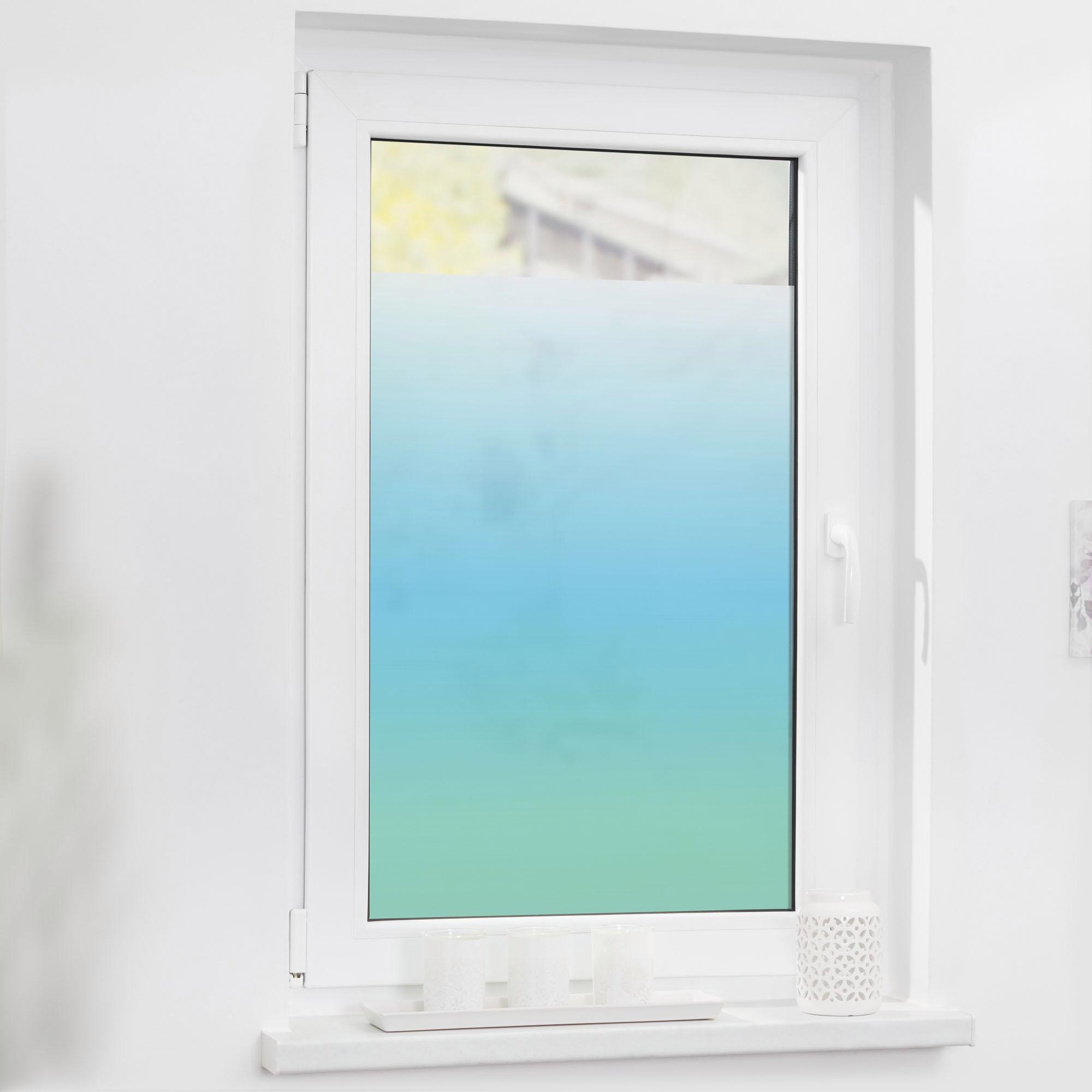 LICHTBLICK ORIGINAL Fensterfolie "Ombre Petrol" 1 Stk. blickdicht strukturi günstig online kaufen