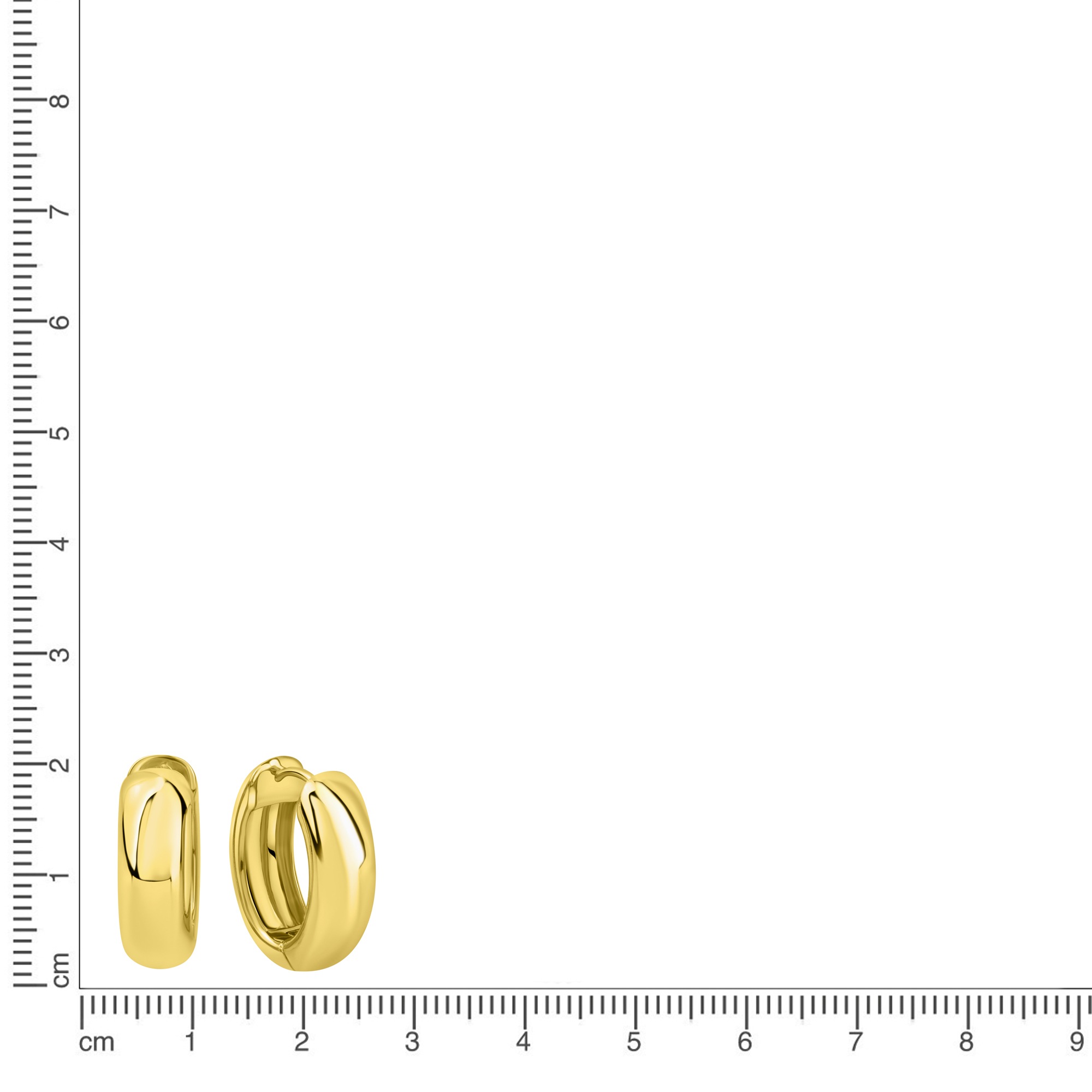 Zeeme Paar Creolen »925/- Sterling Silber vergoldet oval«