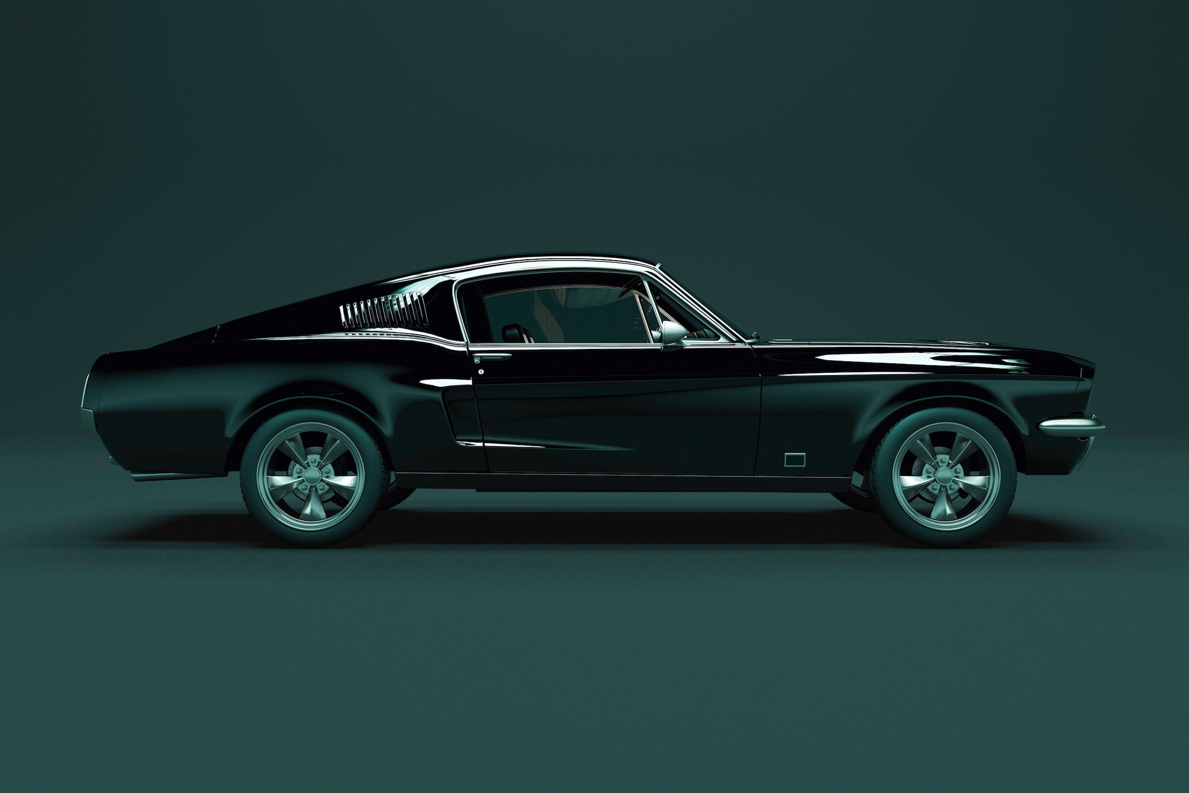 A.S. Création Leinwandbild »mustang«, Kunst-Auto-Kinder, (1 St.), Keilrahmen Bild Oldtimer Auto Leinwand-Bild Wohnzimmer modern Wandbild