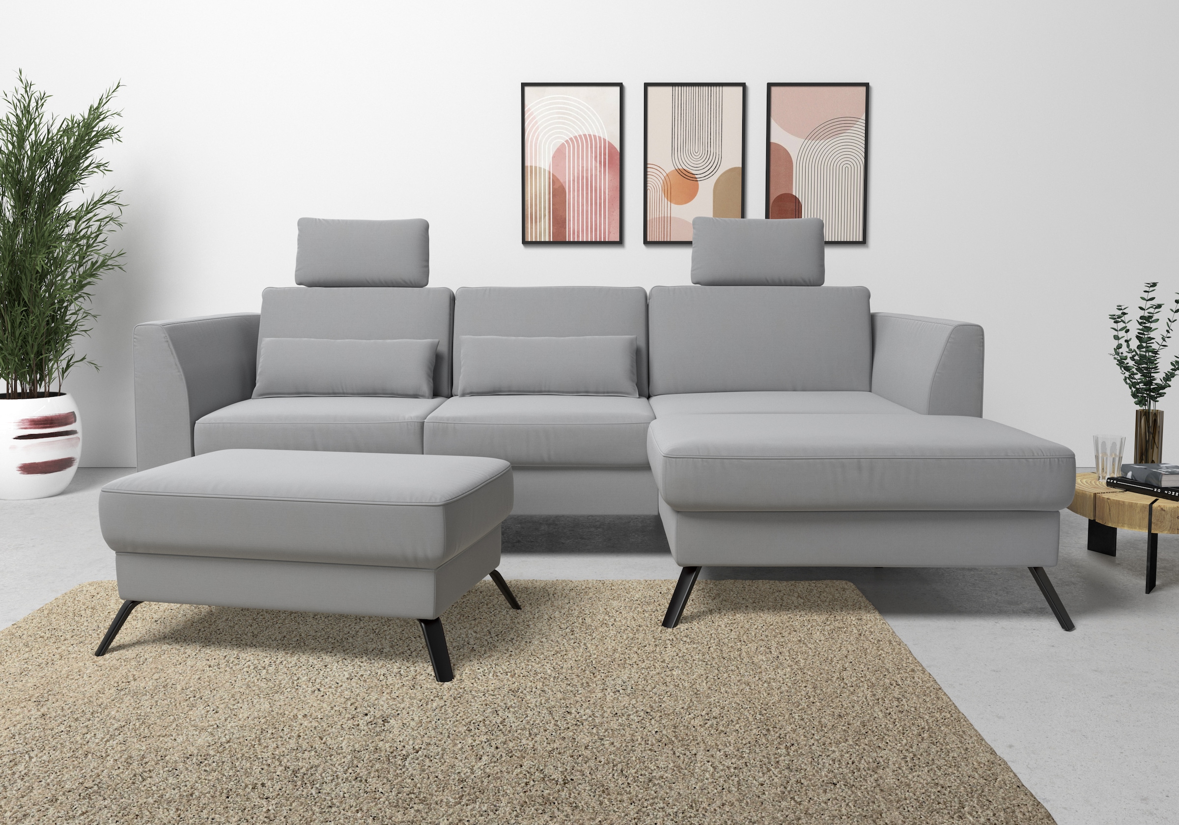 sit&more Ecksofa "Olsen L-Form", inklusive Sitztiefenverstellung, wahlweise günstig online kaufen