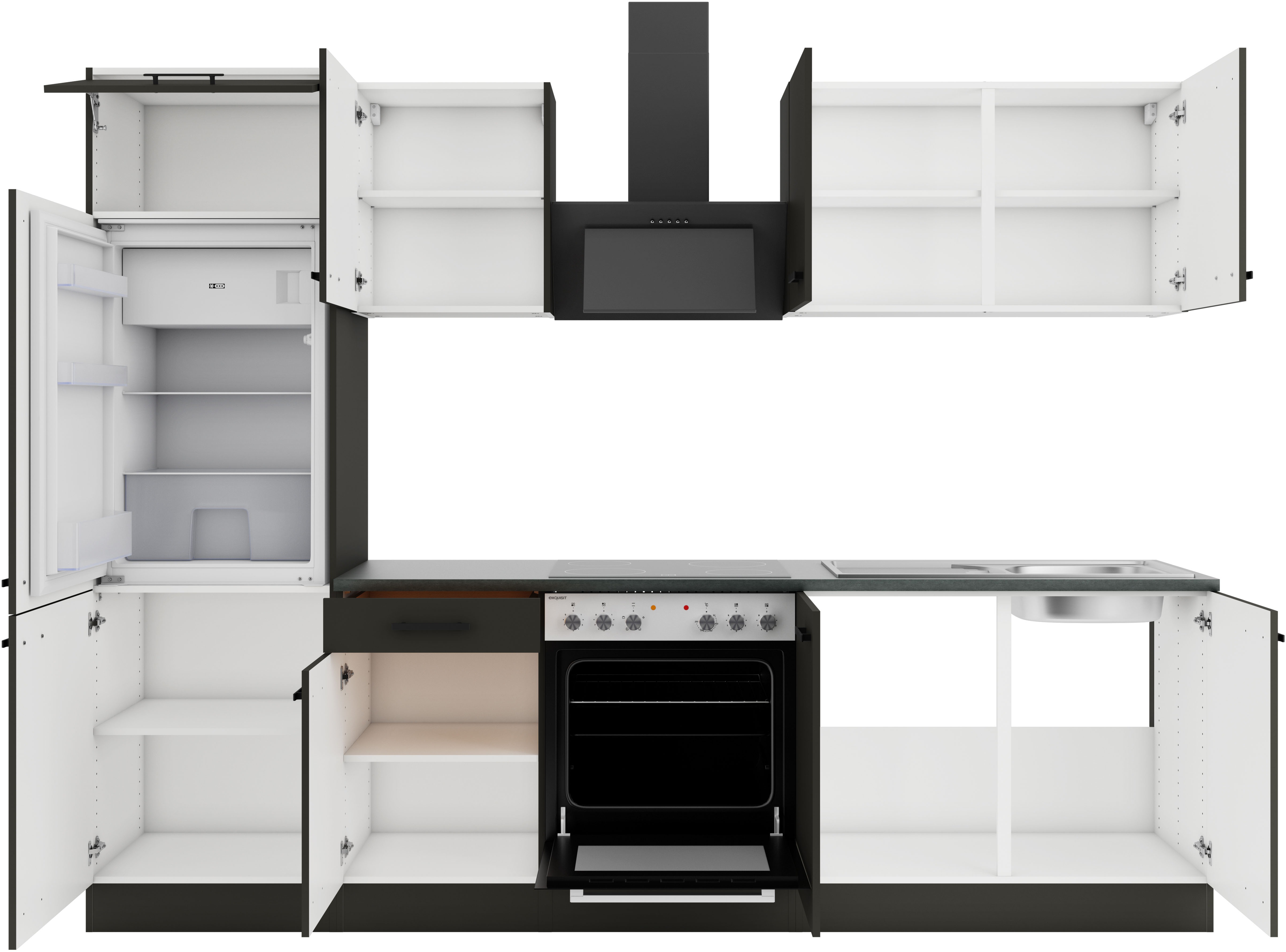 Thumbnail - OPTIFIT Küchenzeile "Palma", Breite 270 cm, wahlweise mit E-Geräten, seitenverkehrt stellbar