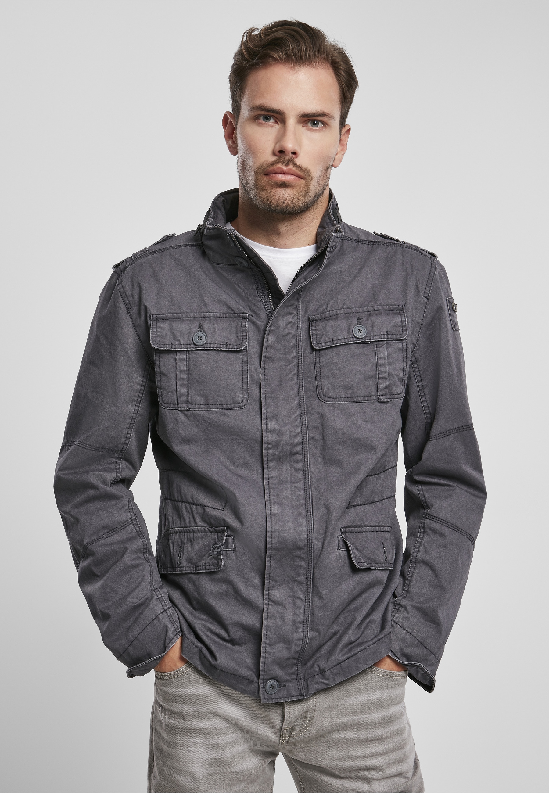 Brandit Allwetterjacke »Brandit Herren Britannia Jacket« 1 Stk. tlg. ohne Kapuze