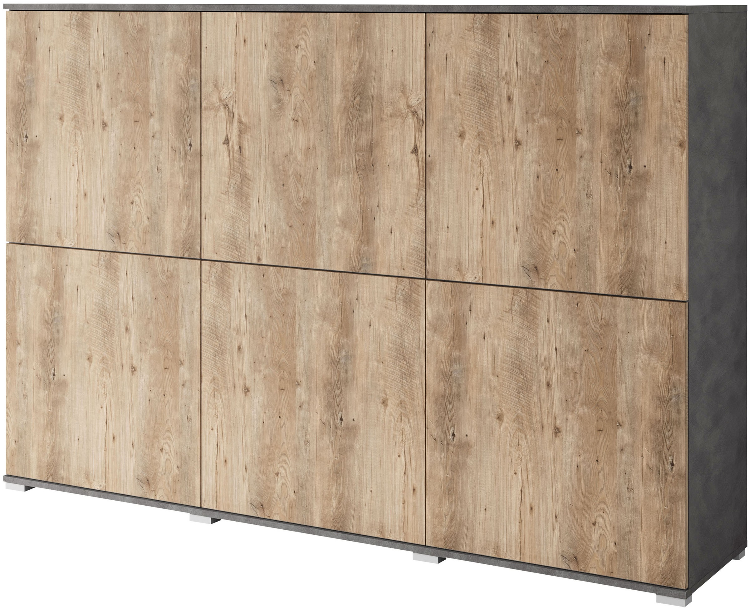 OTTO home Highboard "Kenia, moderne grifflose Hochkommode mit 6 Türen, Brei günstig online kaufen