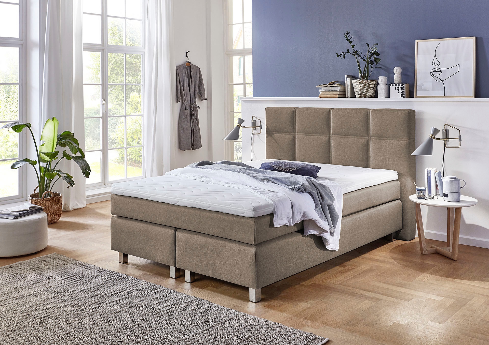 Westfalia Schlafkomfort Boxspringbett mit Topper günstig online kaufen