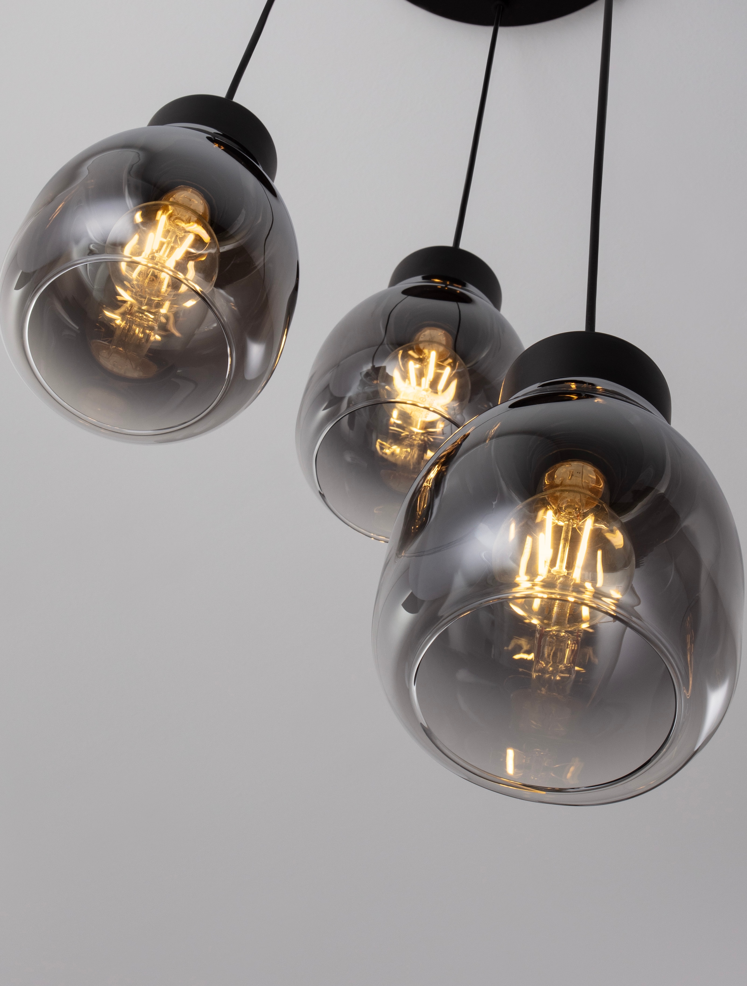 Nova Luce Pendelleuchte »BLACU«, 3 flammig