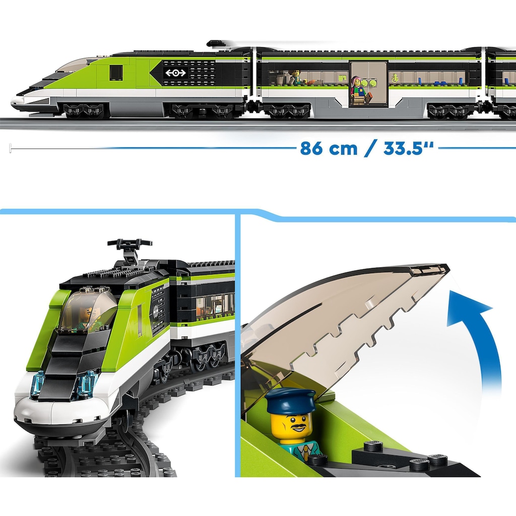 LEGO® Konstruktionsspielsteine »Personen-Schnellzug (60337), LEGO® City«, (764 St.)