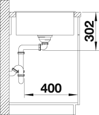 Blanco Granitspüle »AXIA III XL 6 S«, aus SILGRANIT®, inkl. Esche-Compound-Brückenschneidbrett