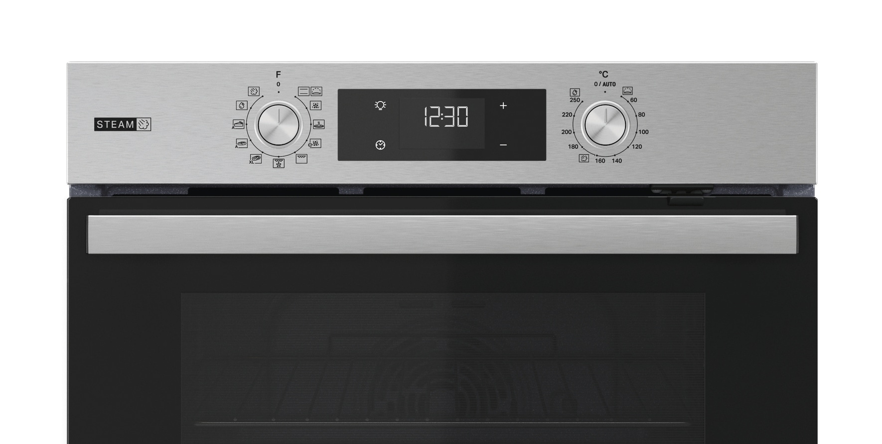 BAUKNECHT Backofen-Set »BAKO 760 Steam IN« mit 1-fach-Teleskopauszug Set, 2 Stk. tlg. GentleSteam - für ein saftiges Inneres und ein knuspriges Äußeres