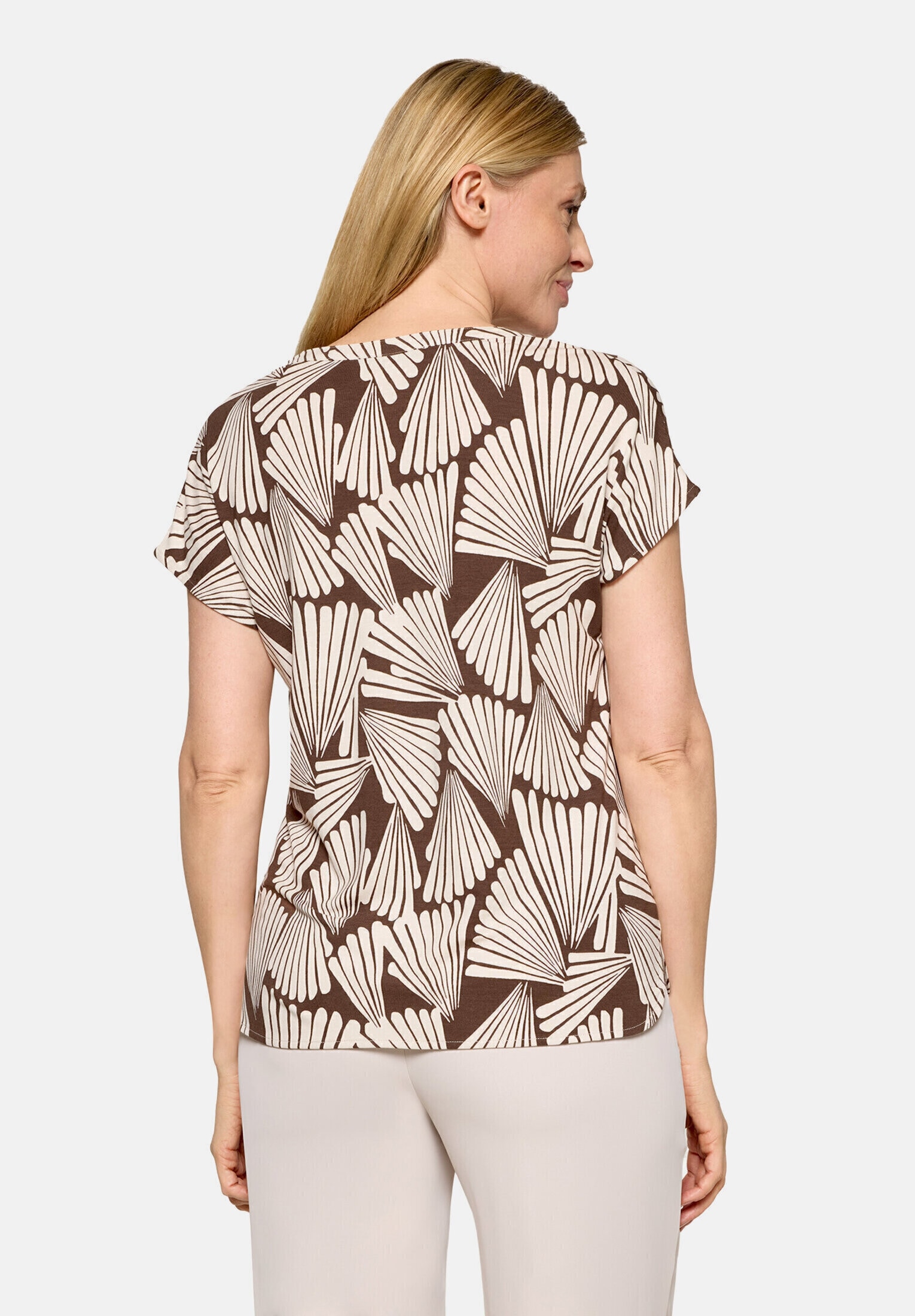 Betty Barclay Kurzarmshirt »Damen mit V-Ausschnitt« 1