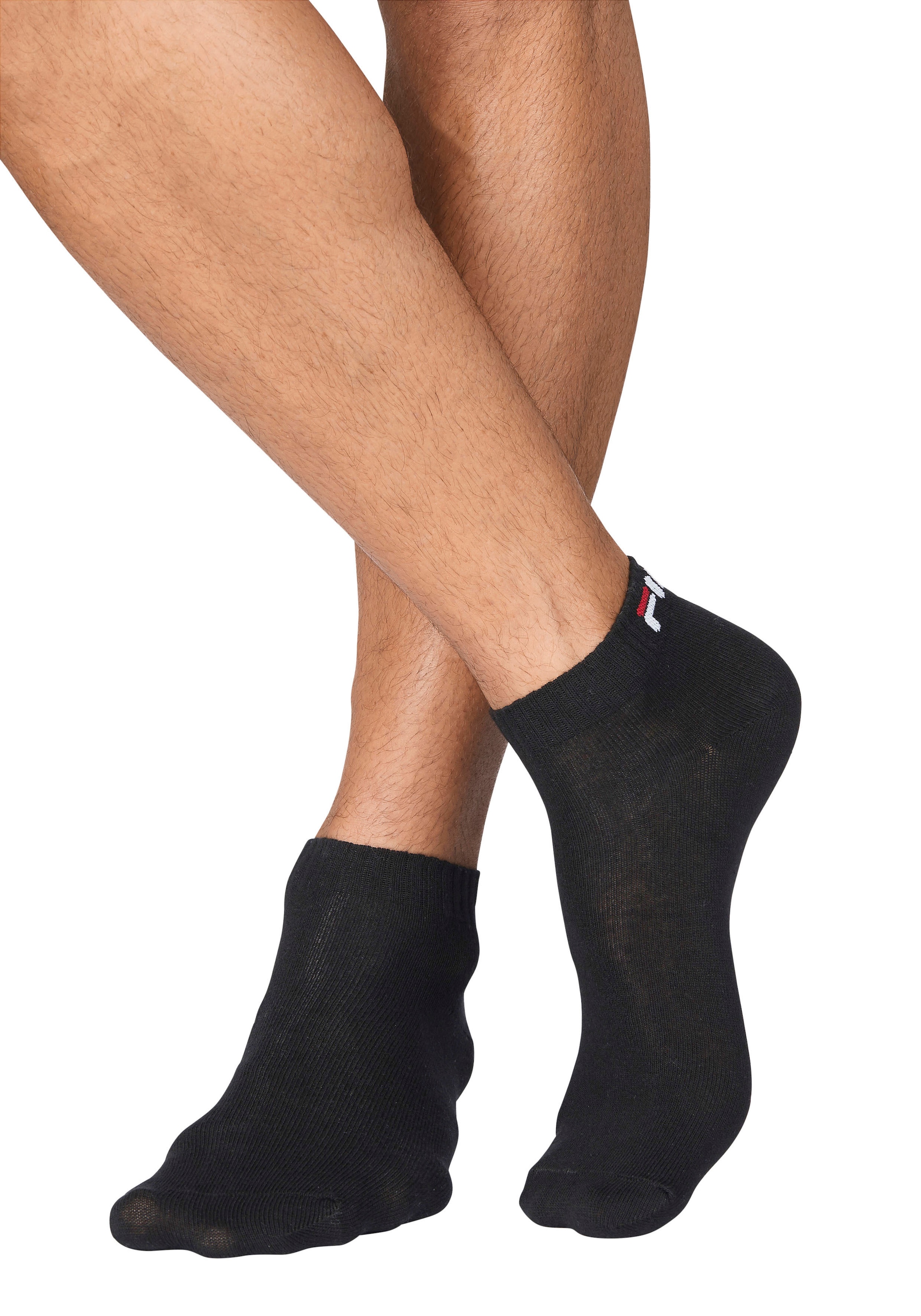 Fila Kurzsocken »UNISEX INVISIBLE PLAIN SOCKS«, (6 Paar), Baumwollmischung, Rippenbündchen, flache Zehennaht