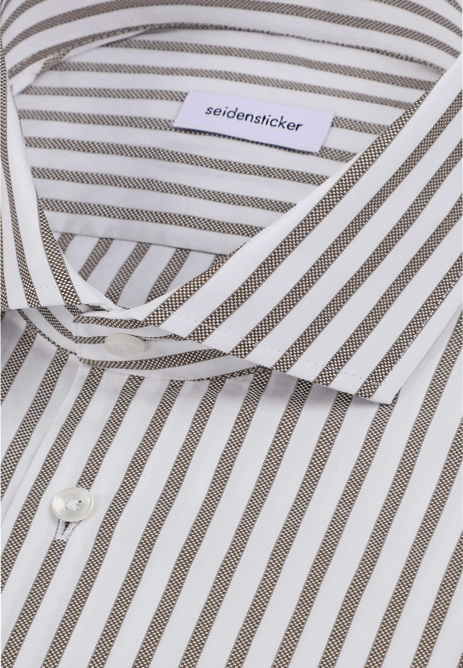 seidensticker Businesshemd »Schwarze Rose« Shaped 1/1 Kentkragen Gestreift