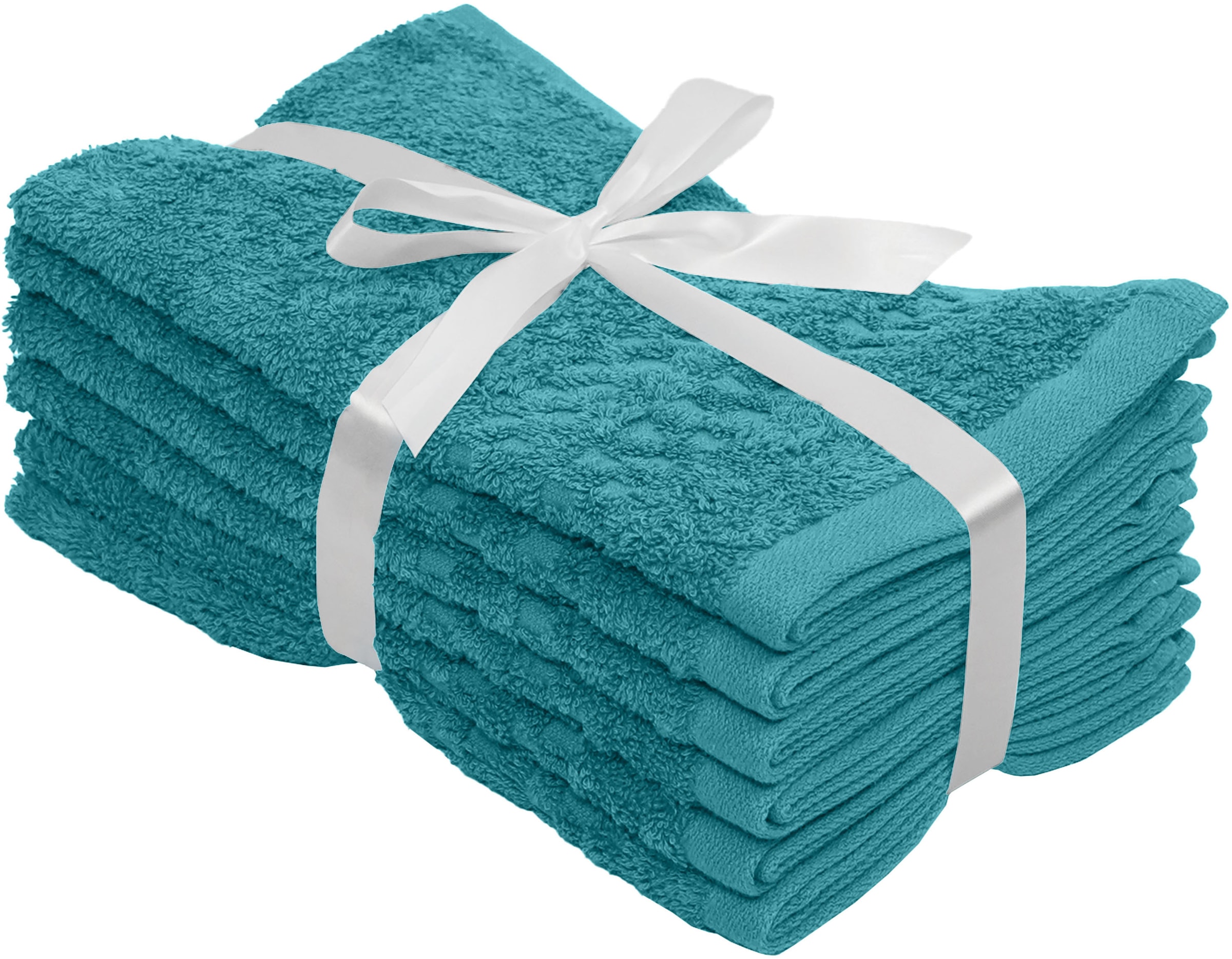 OTTO home Gästehandtücher »Regona, Gästehandtücher 30x50cm, flauschig und weich, 500 gr/m²« Premium Handtücher mit Bordüre, Set, 100% Baumwolle, 5 Jahre Garantie